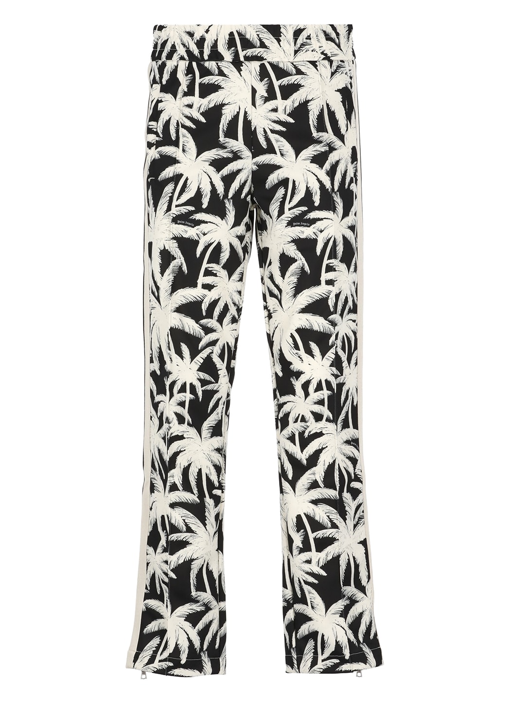Shop Palm Angels Pants With Print In Black