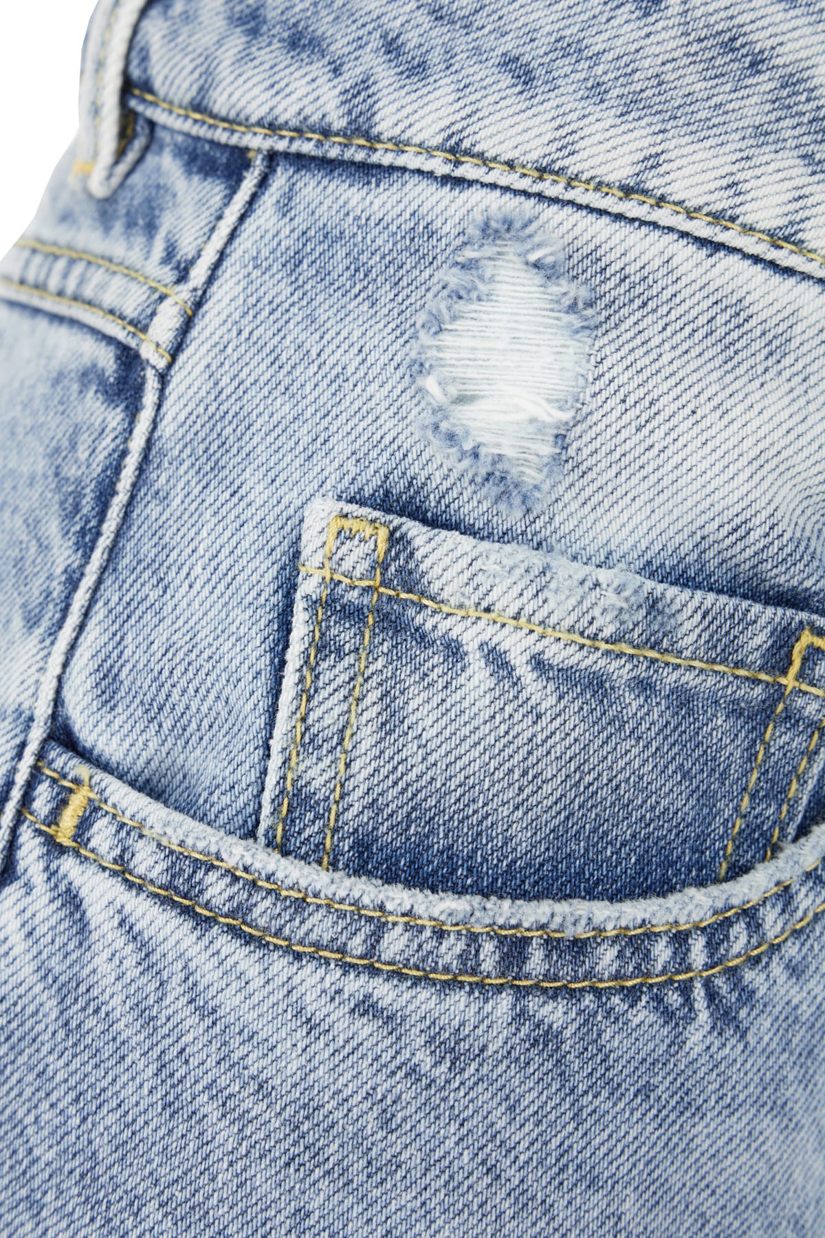 Icon Denim Poppy Light Blue Wide Jeans With Cut-out In Cotton Denim Woman