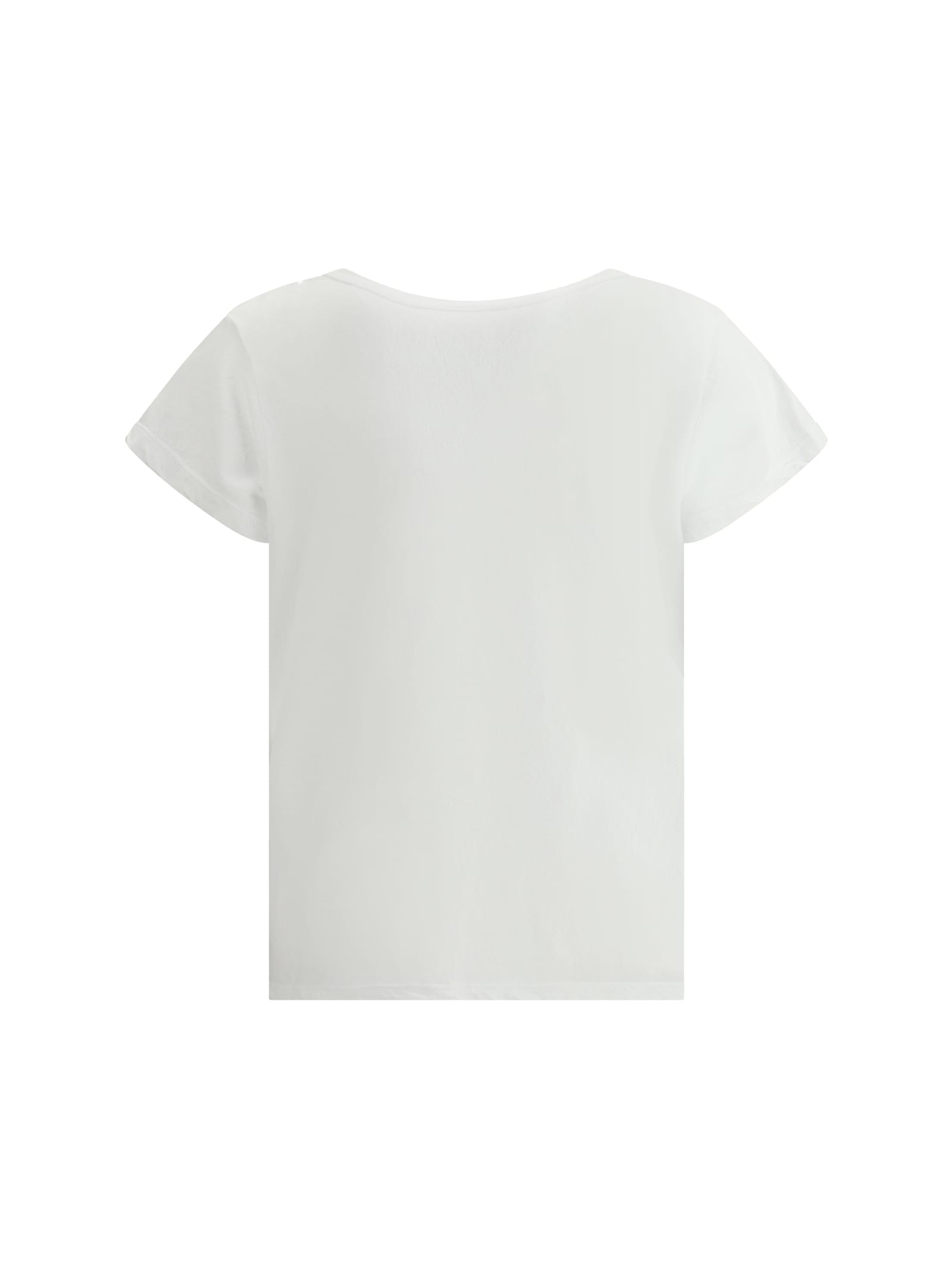 James Perse V-neck Short-sleeved T-shirt In White