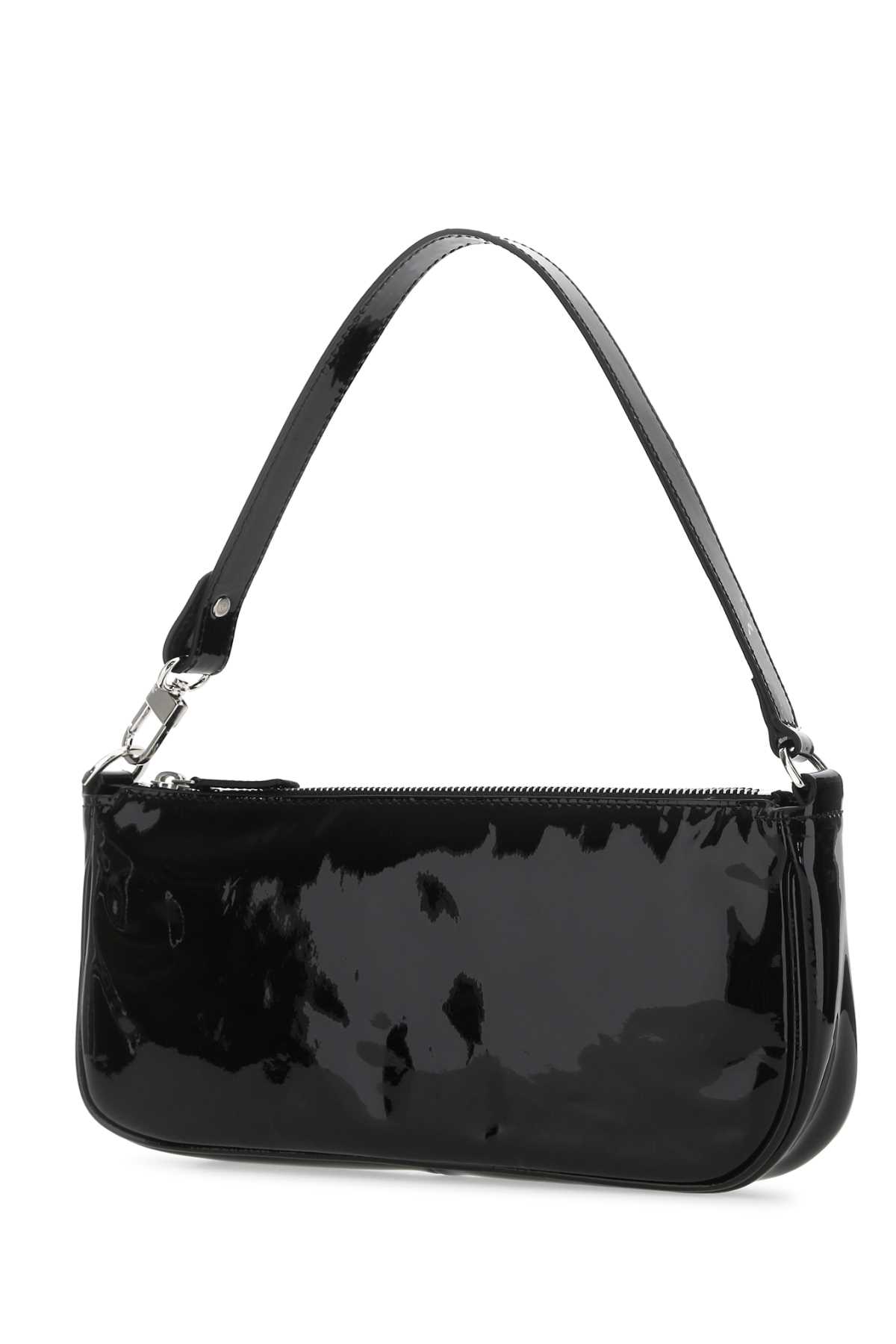 Shop By Far Black Leather Rachel Handbag