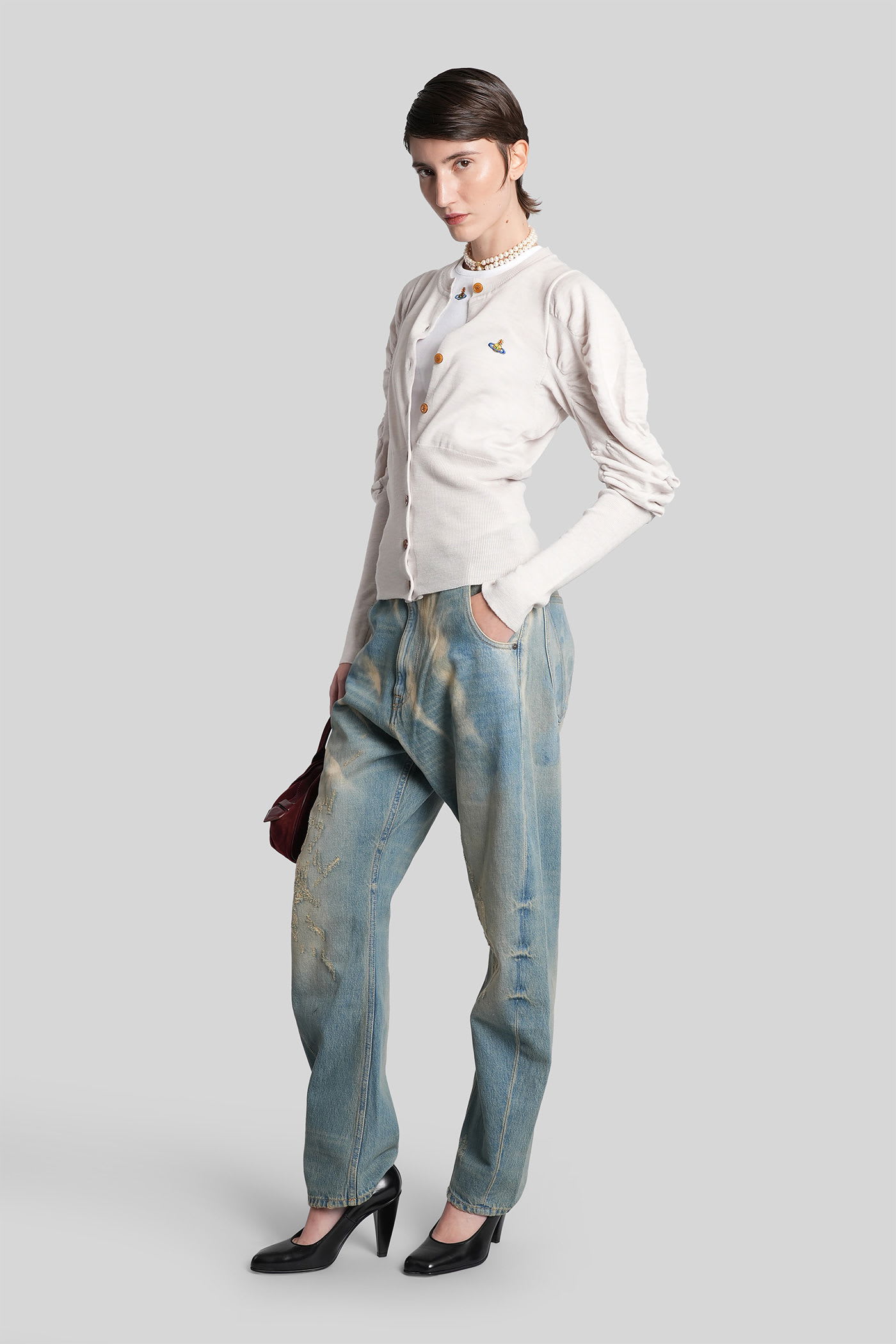 Vivienne Westwood Tank Top In White Cotton In White