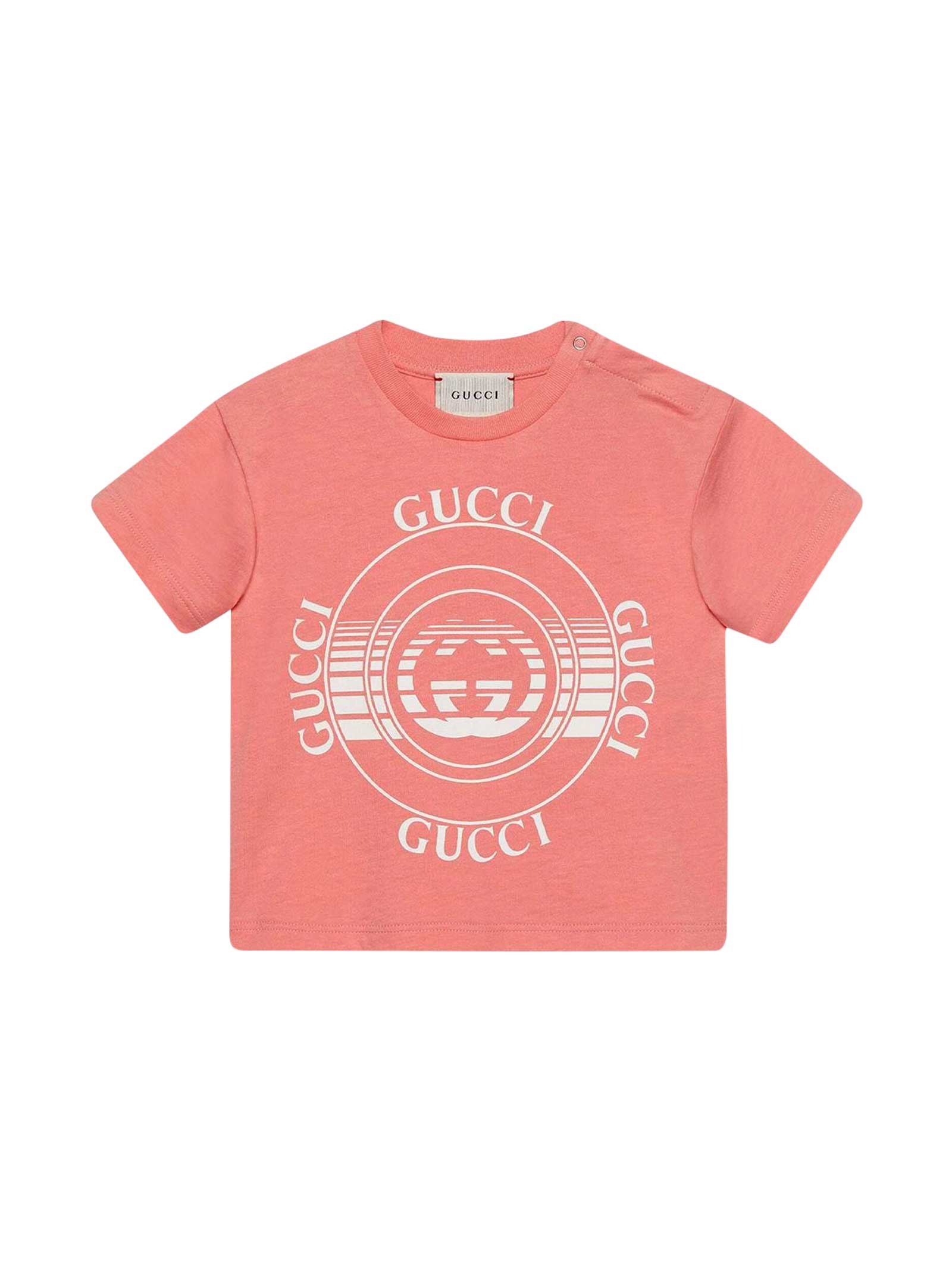 Gucci Pink T-shirt With White Print