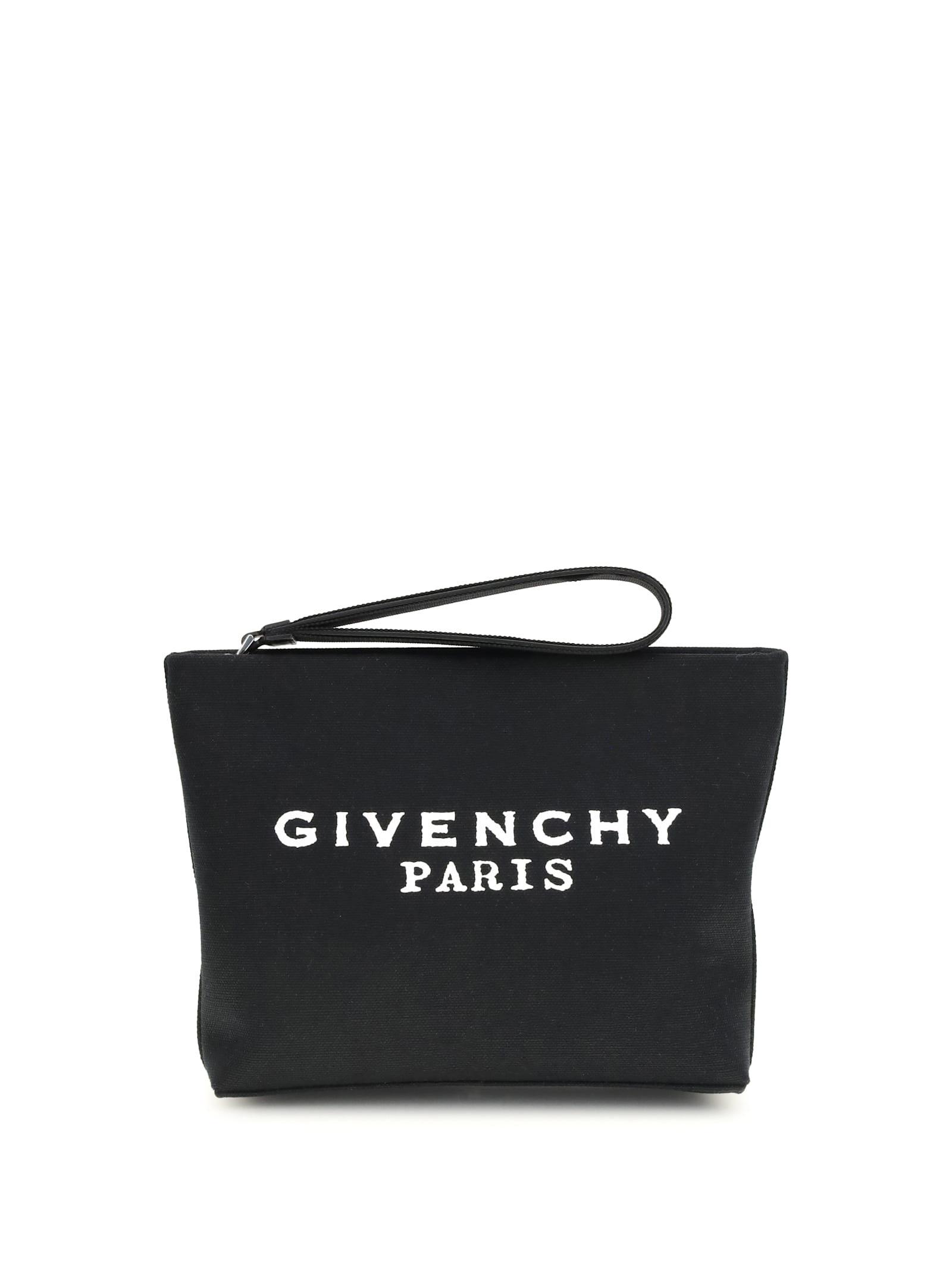Givenchy Canvas Pouch Bag In Black