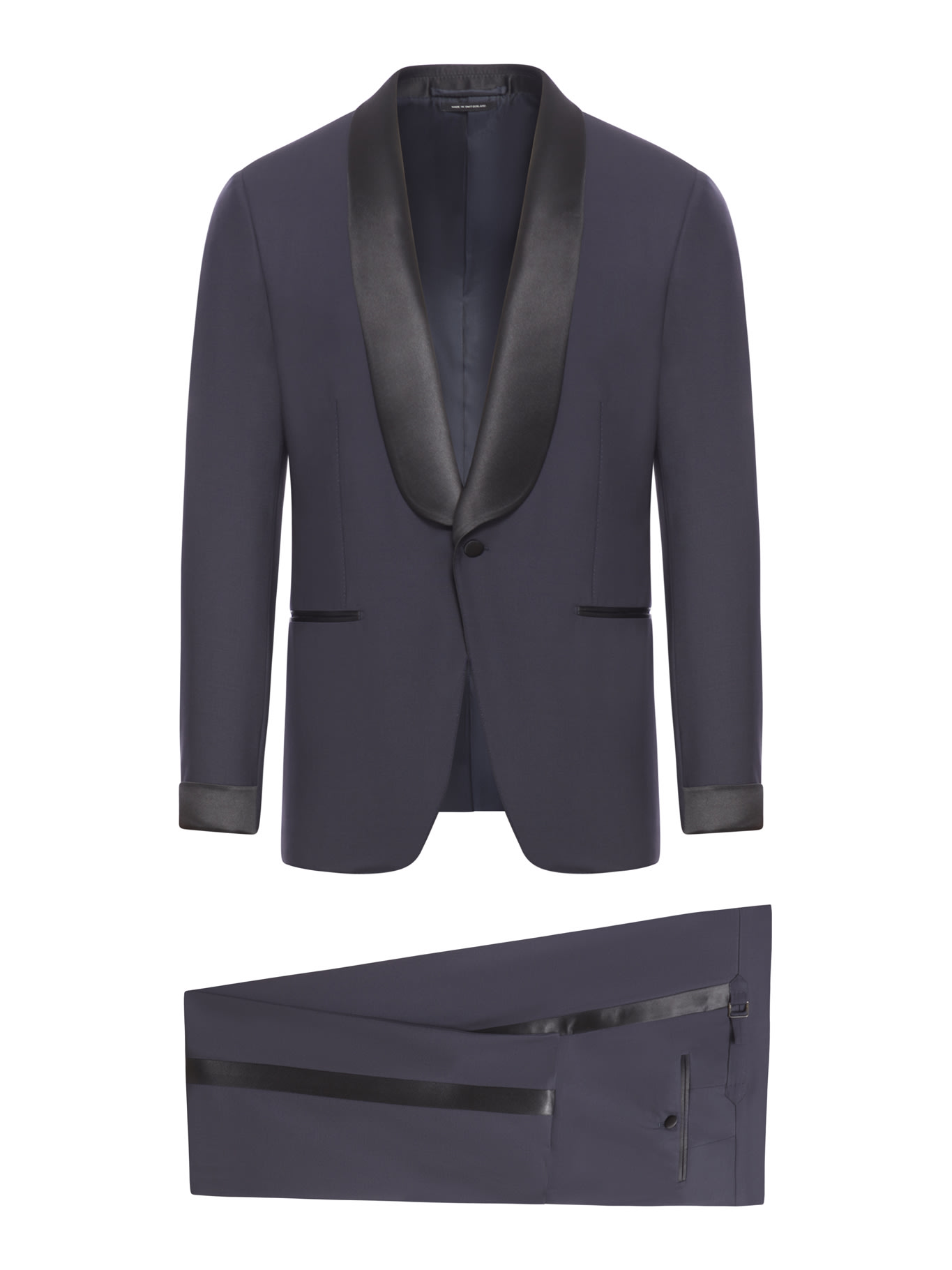 Shop Tom Ford Bi-stretch Plain Weave O`connor Evening Suit In Ink