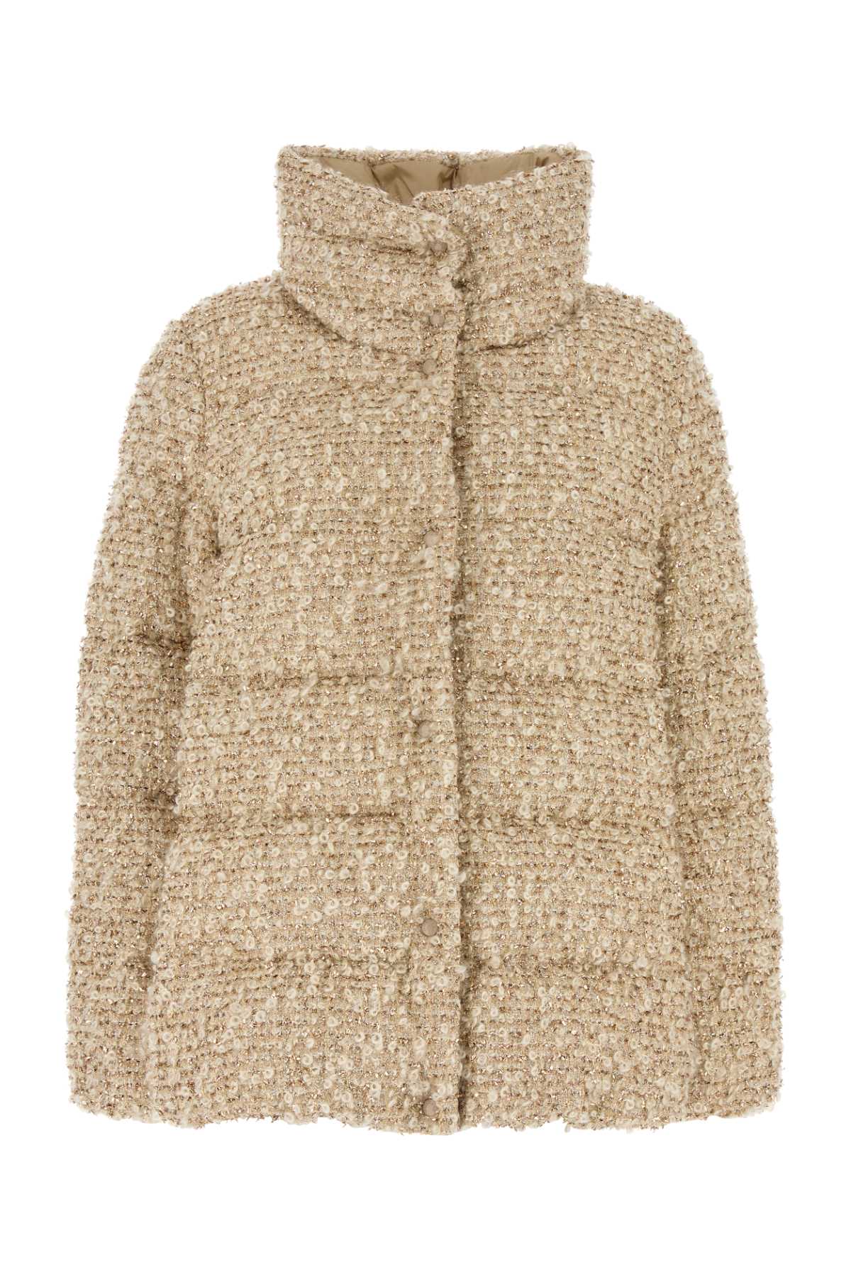 Shop Moncler Embellished Mohair Blend Cochevisse Down Jacket In M32