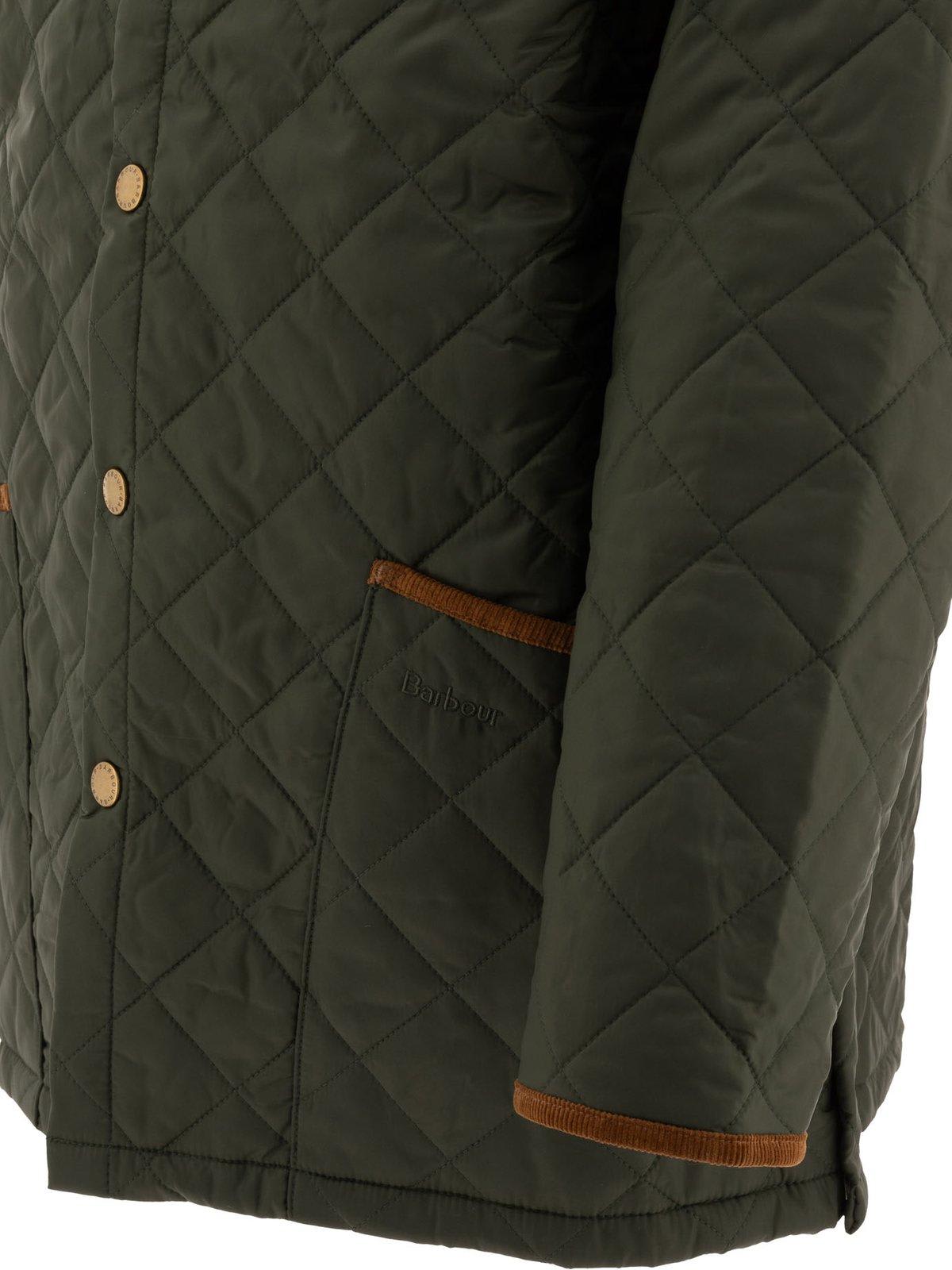 Shop Barbour Liddesdale Quilted Jacket In Green