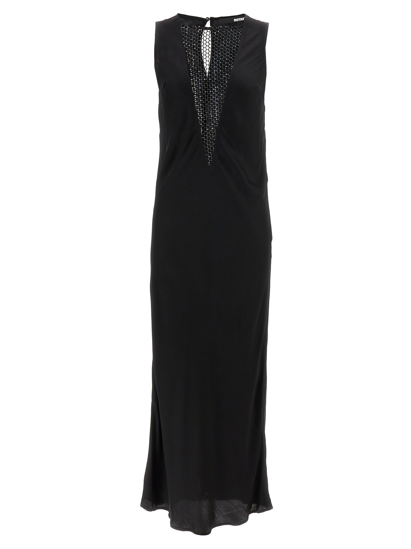 Shop Rotate Birger Christensen Sleeveless Midi Dress In Black