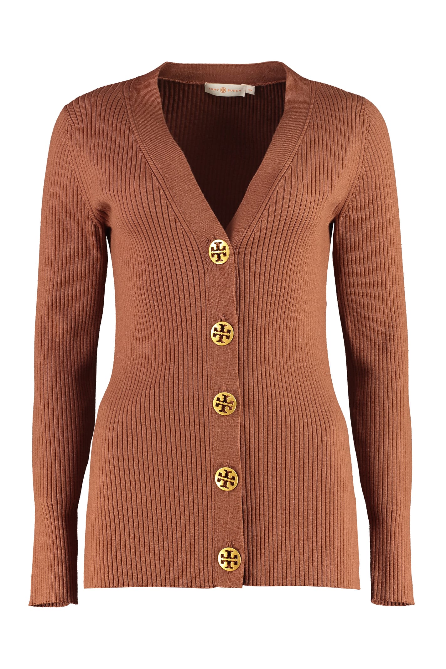Tory Burch Simone Wool Cardigan With Decorative Buttons