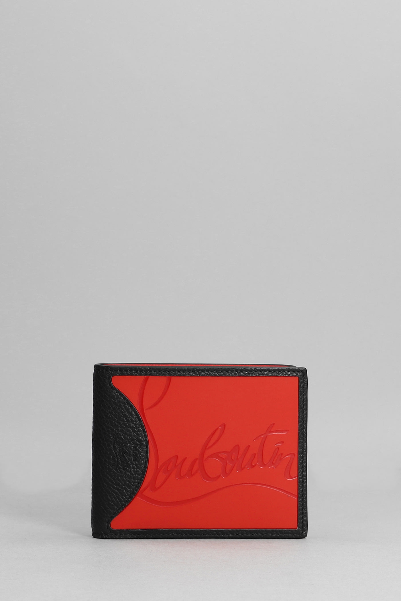 CHRISTIAN LOUBOUTIN COOLCARD WALLET IN BLACK LEATHER