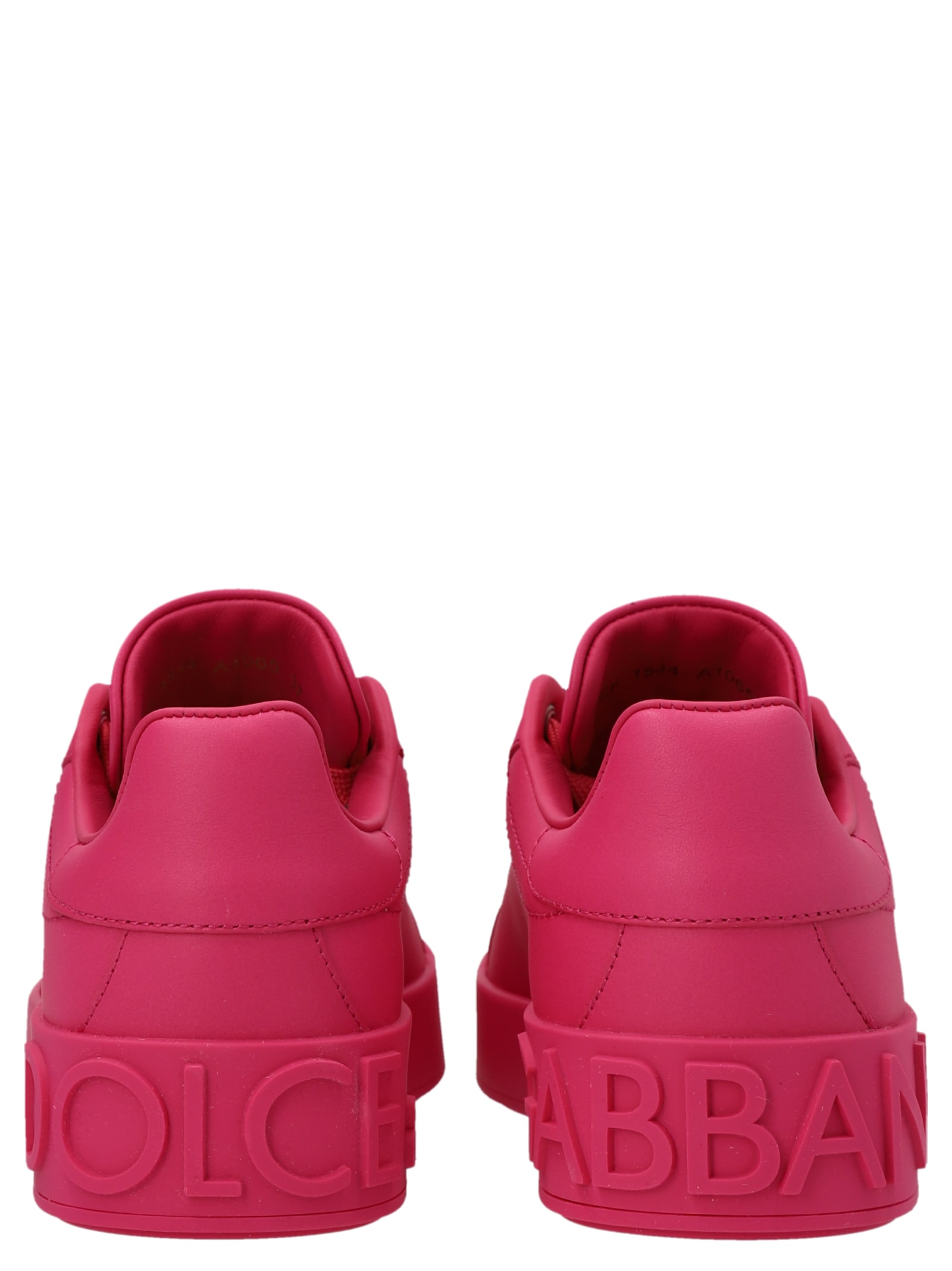 Shop Dolce & Gabbana Portofino Sneakers In Fuchsia