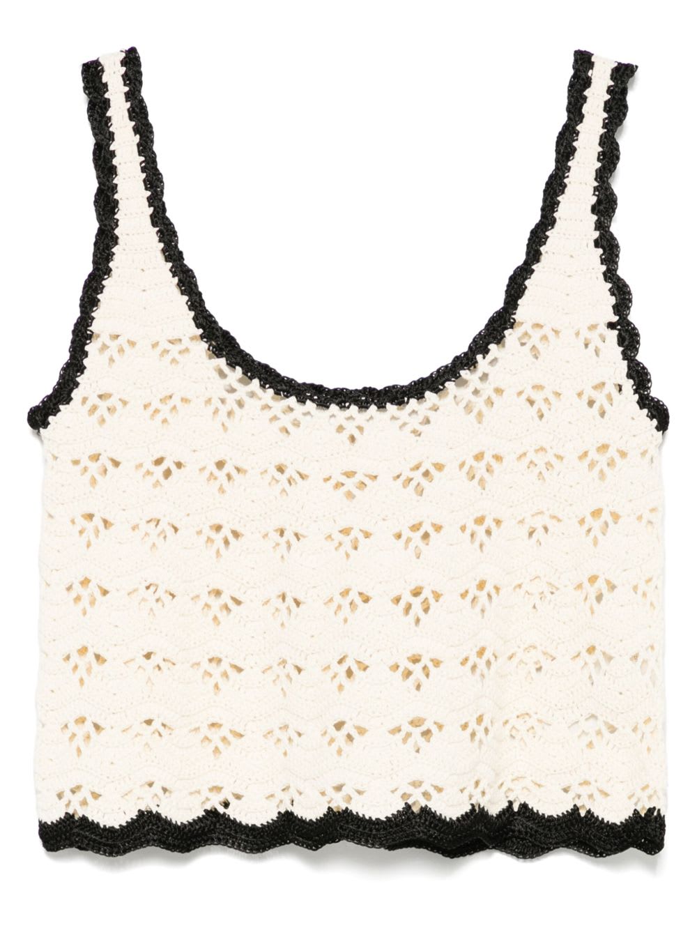 Zimmermann Rhiannon Crochet Tank Top In Sand