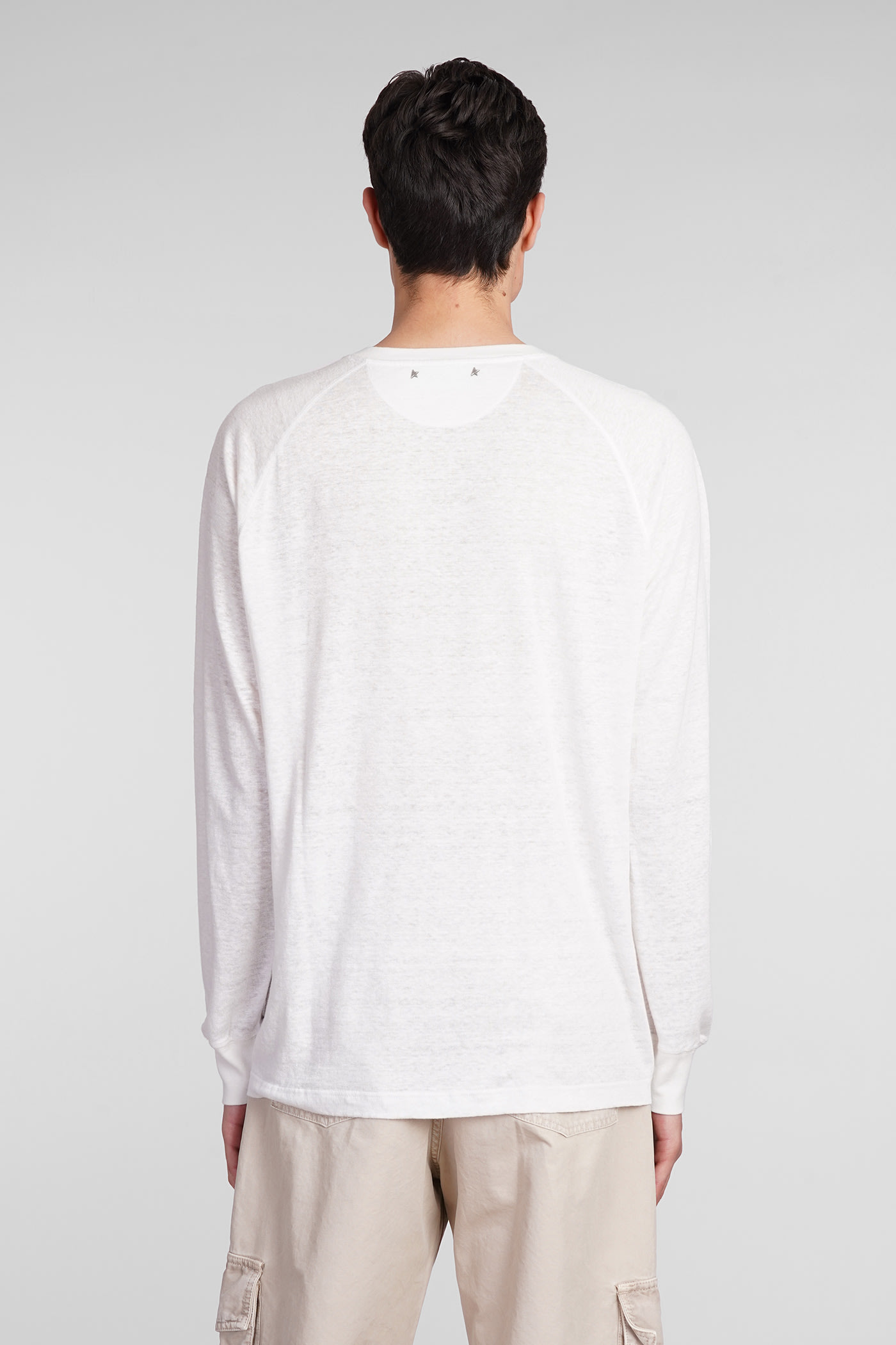 Shop Golden Goose Ludovico T-shirt In White Cotton