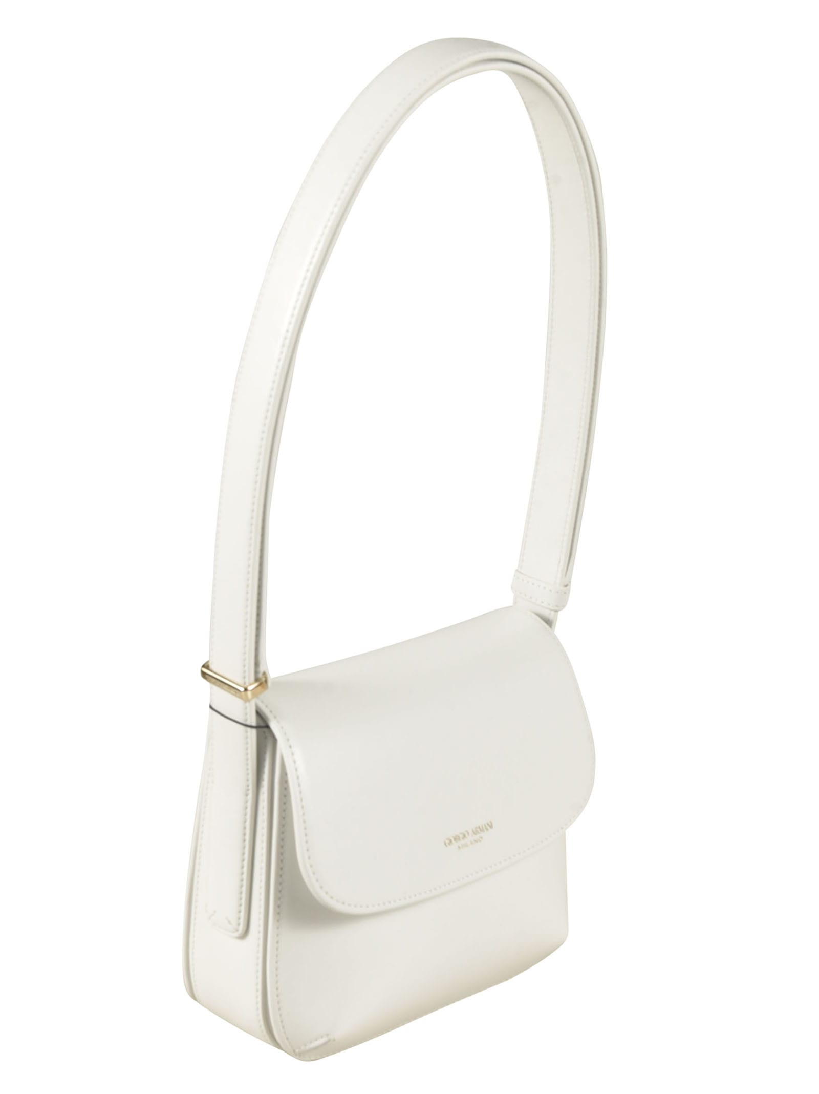 Shop Giorgio Armani Flap Shoulder Bag In 80012