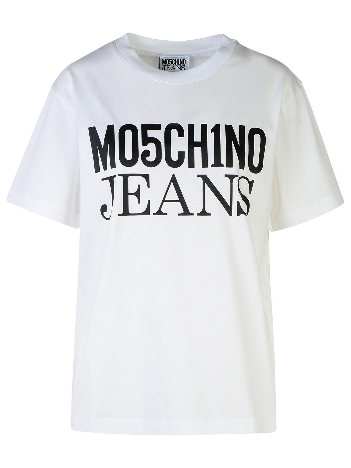 M05ch1n0 Jeans White Cotton T-shirt
