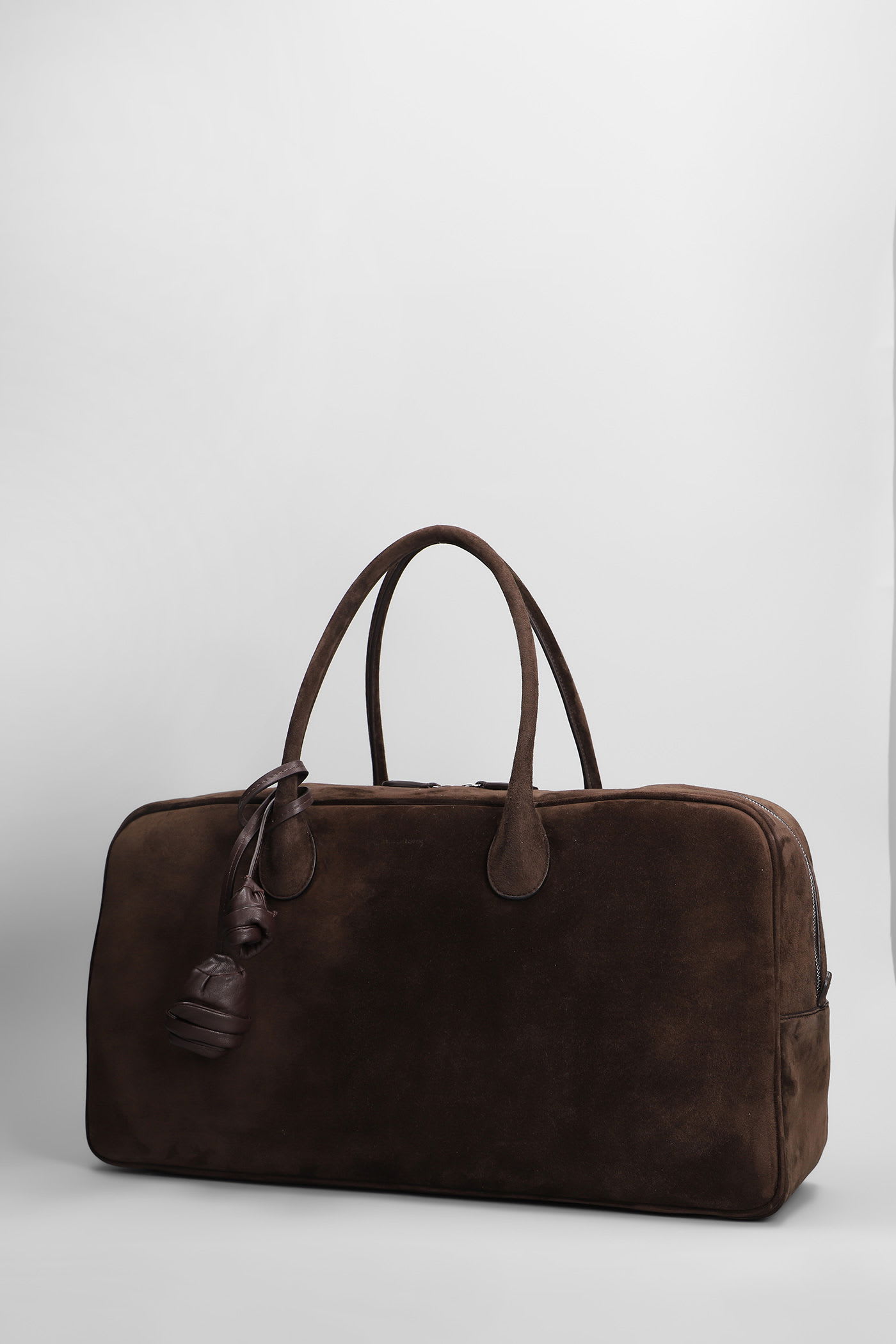 Magda Butrym Brigitte Large Leather-trimmed Suede Tote In Brown