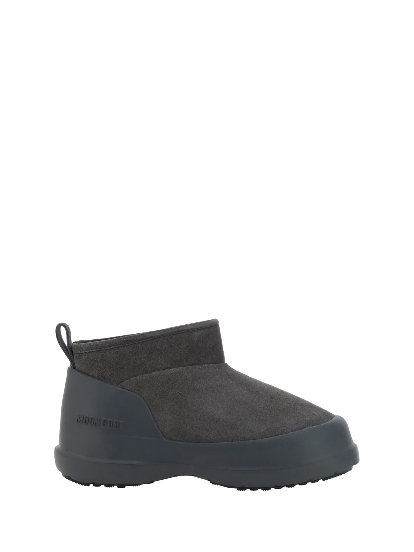 Shop Moon Boot Luna Low Boots In Anthracite