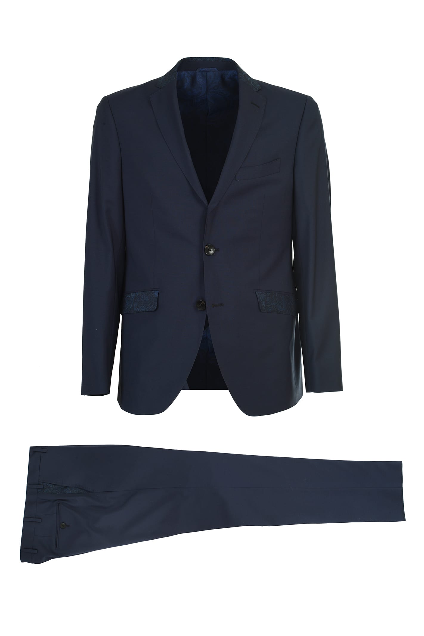 ETRO SINGLE-BREASTED WOOL SUIT,1A907 8223 0200