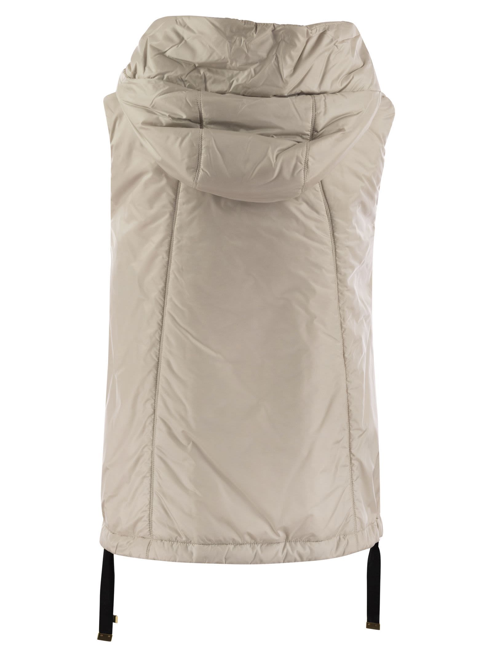 Max Mara The Cube Greengo Sleeveless Puffer Beige In Neutral