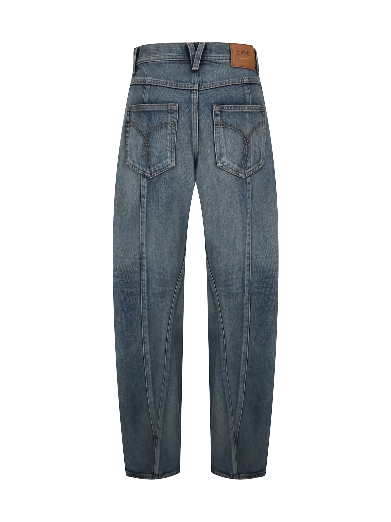 【送料&関税込】Versace Twisted Jeans Versace Women Twisted Jeans In Blue | ModeSens