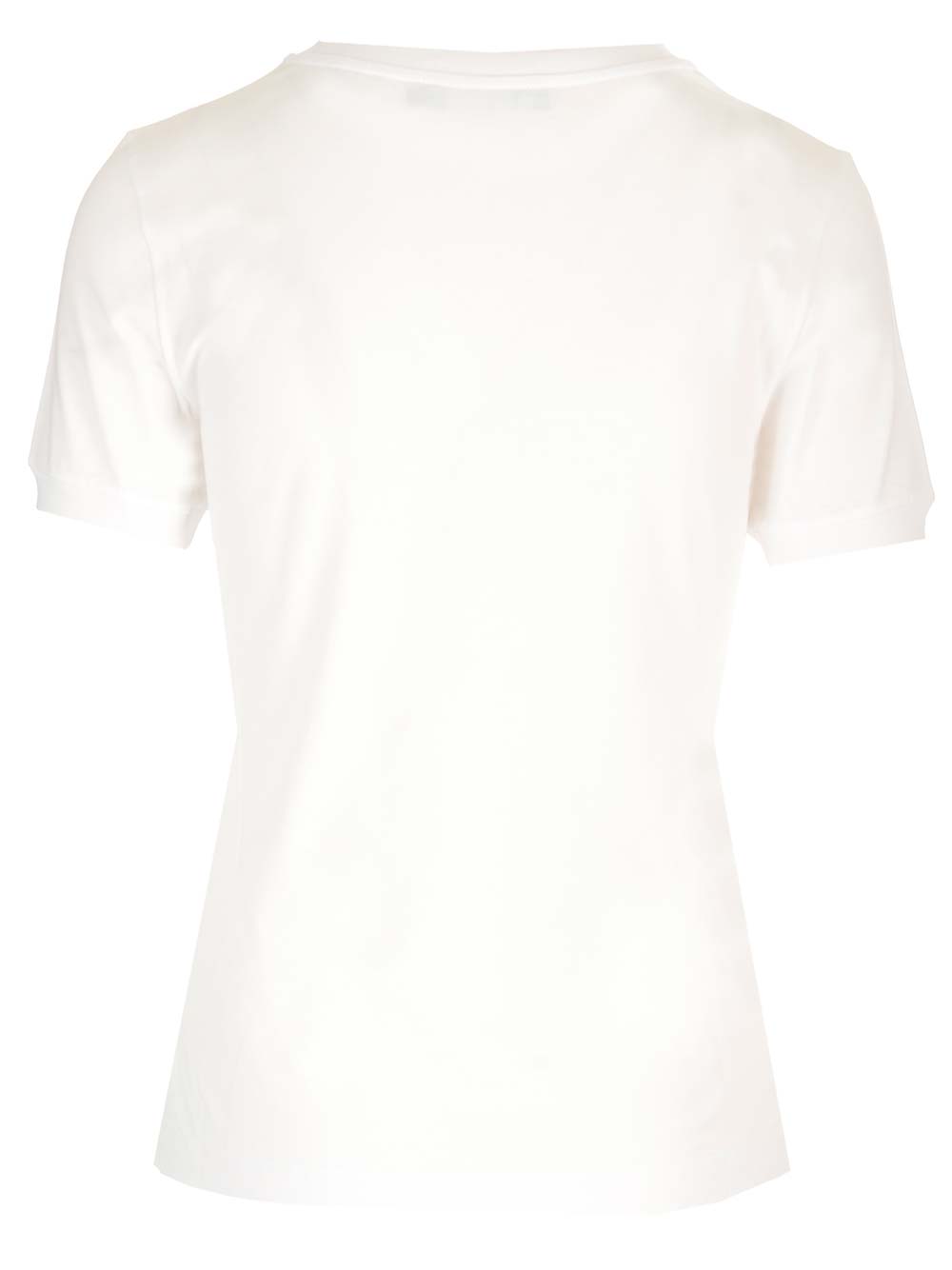 Shop Dolce & Gabbana D&g Slim Fit T-shirt In Bianco/fuxia