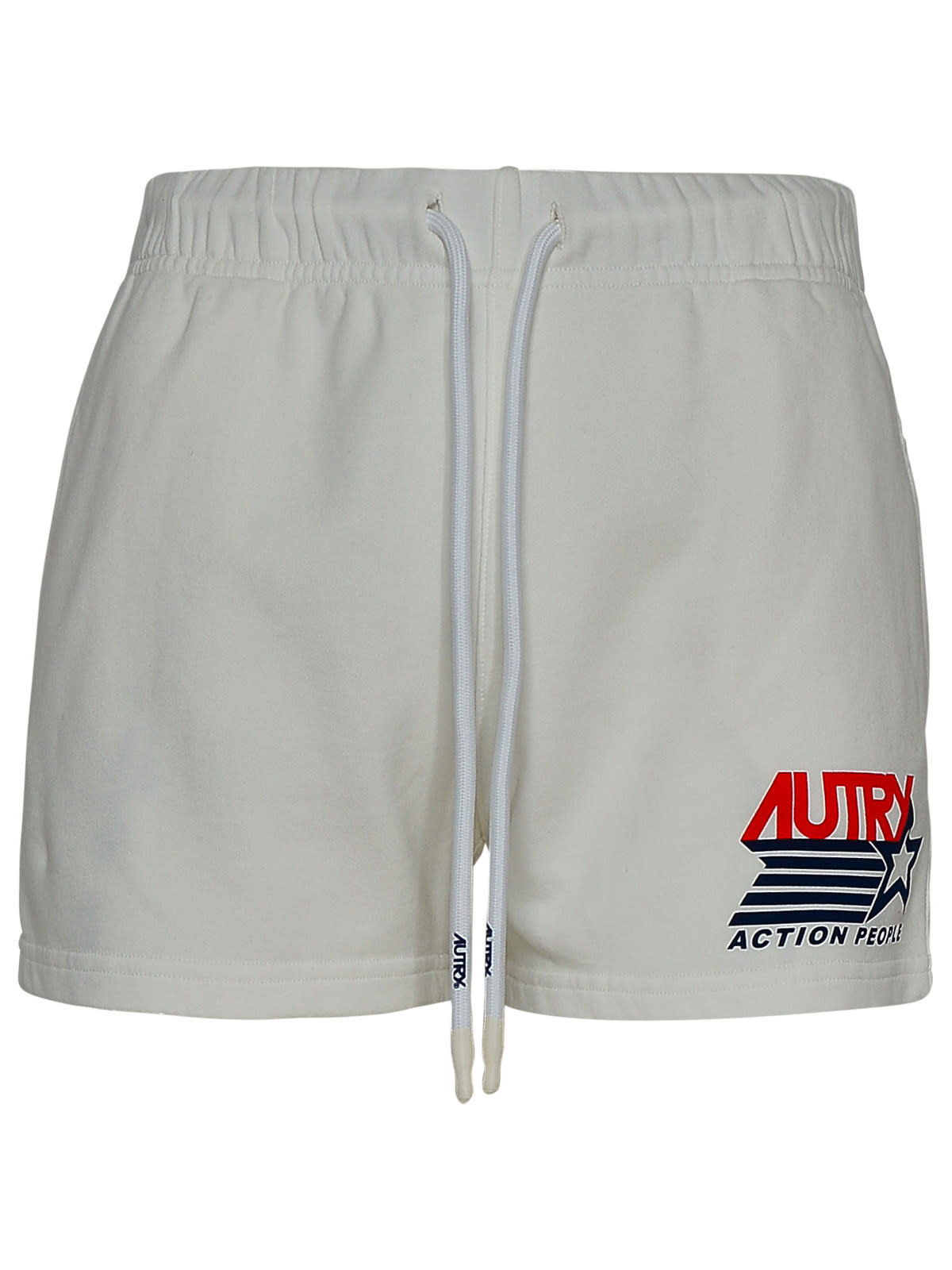 Sport Shorts With Drawstring And Logo Print