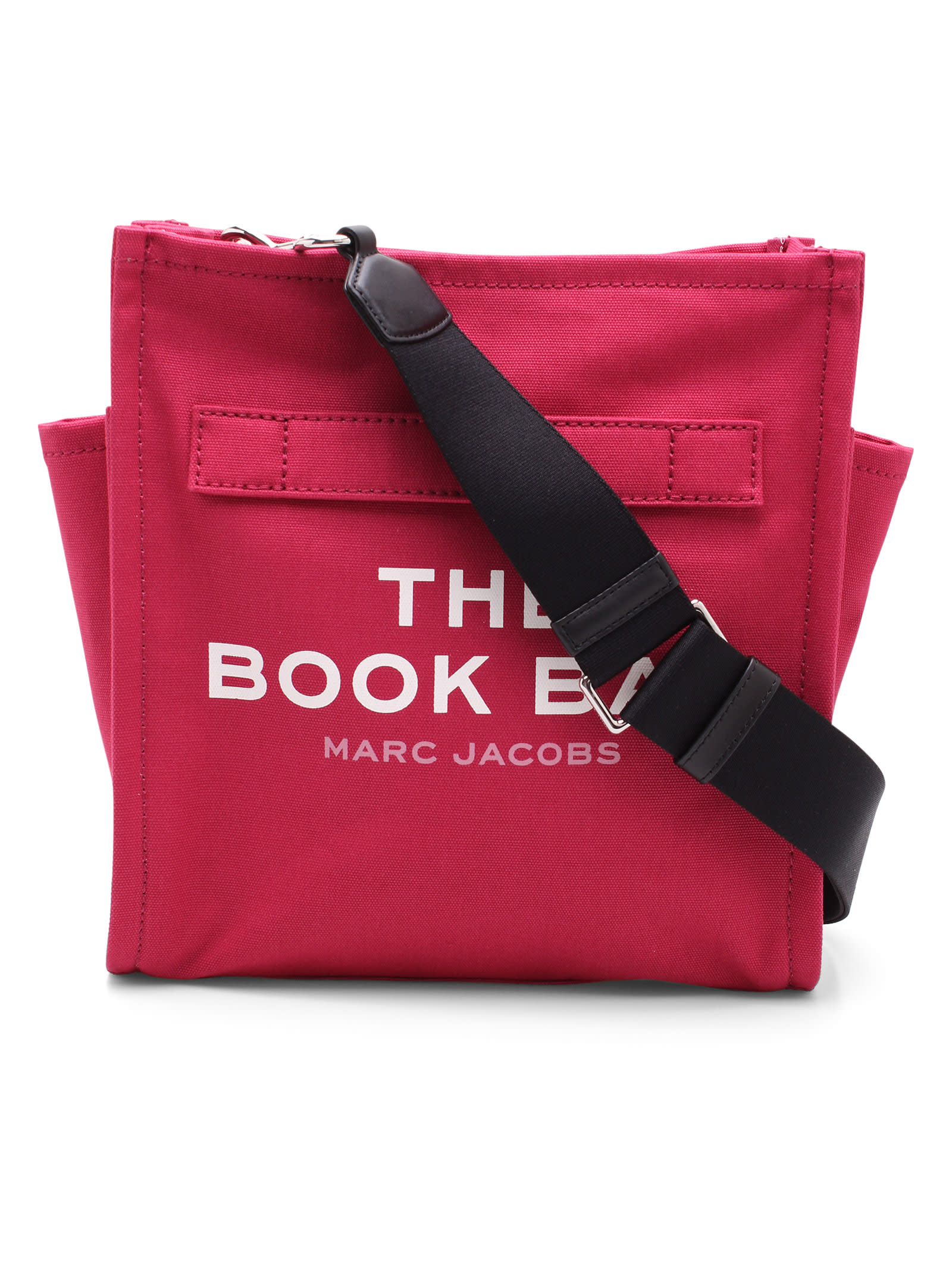 Marc Jacobs The Book Bag Cotton Shoulder Bag In Persian Red
