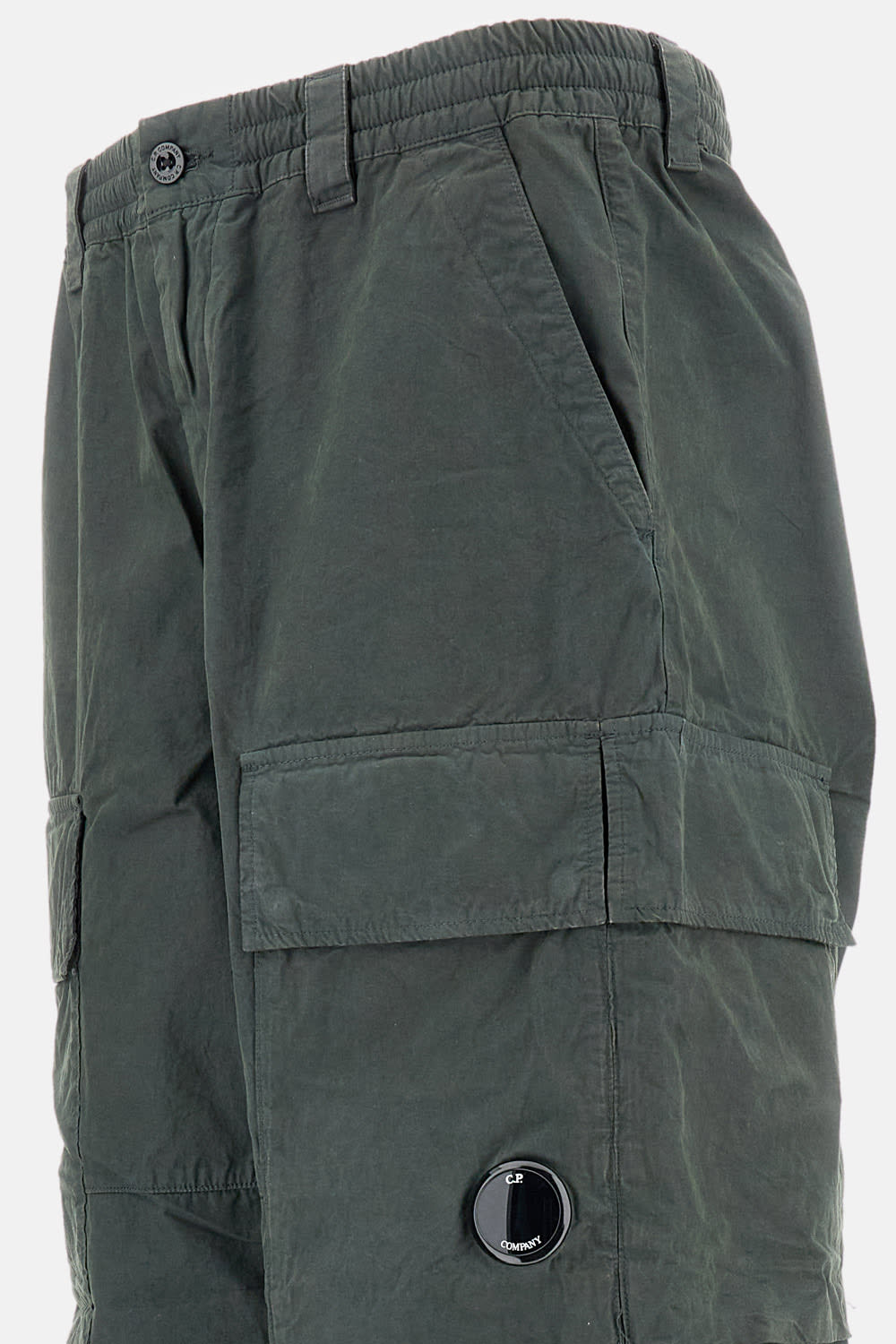 C.p. Company Cargo Pant In Microreps Peached Nylon In Green
