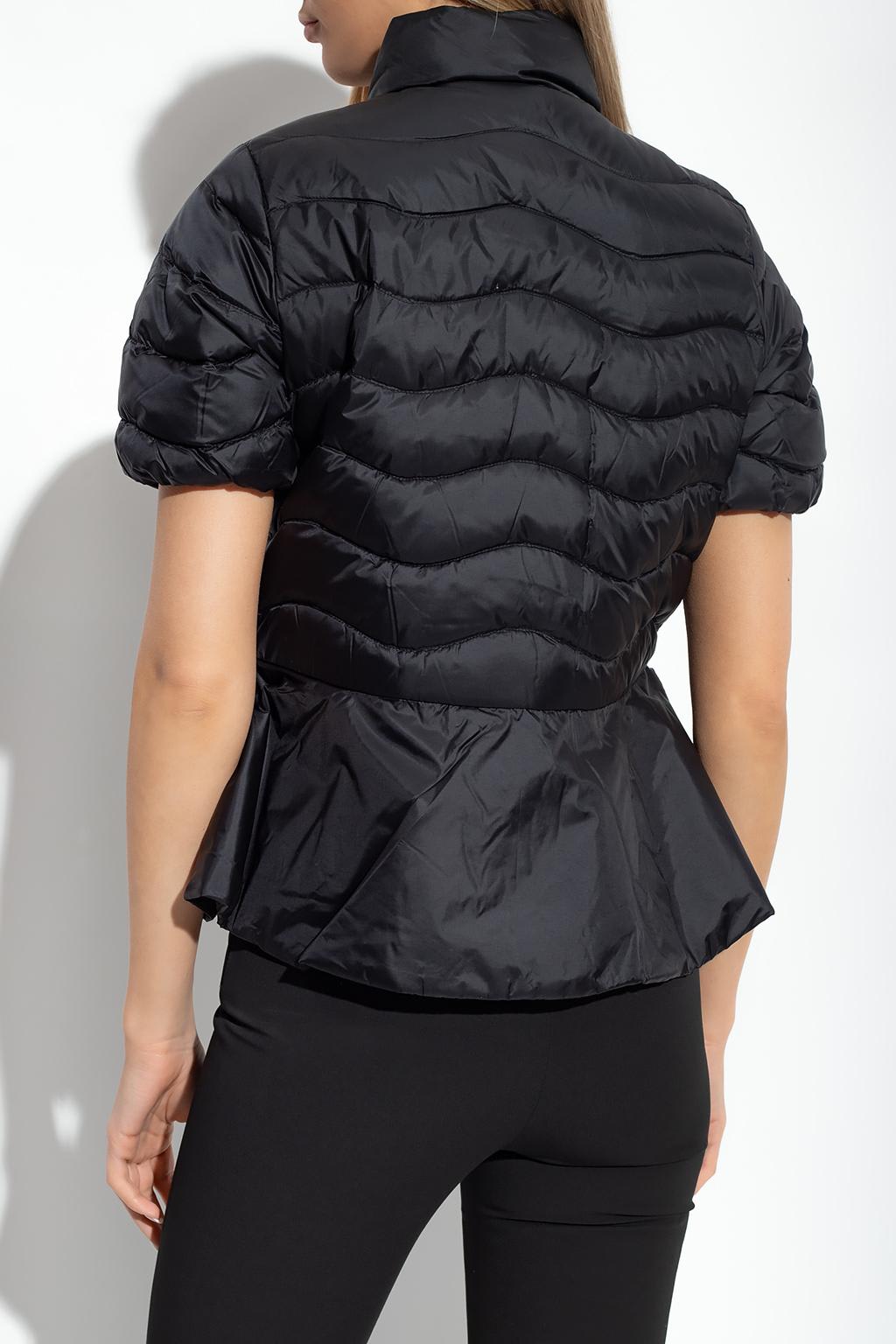 Shop Duvetica Samilia Short-sleeved Jacket In Black
