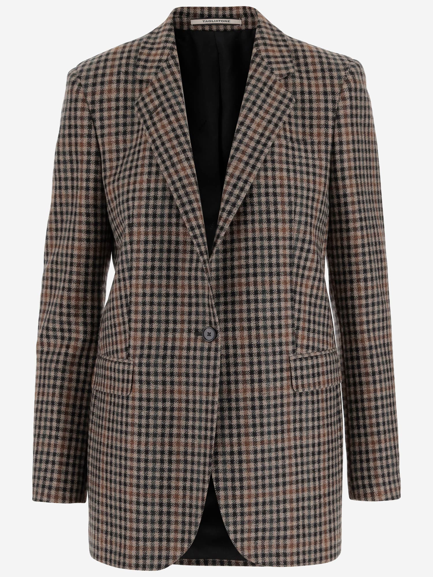Wool Jacket With Plaid Pattern - Tagliatore - Modalova