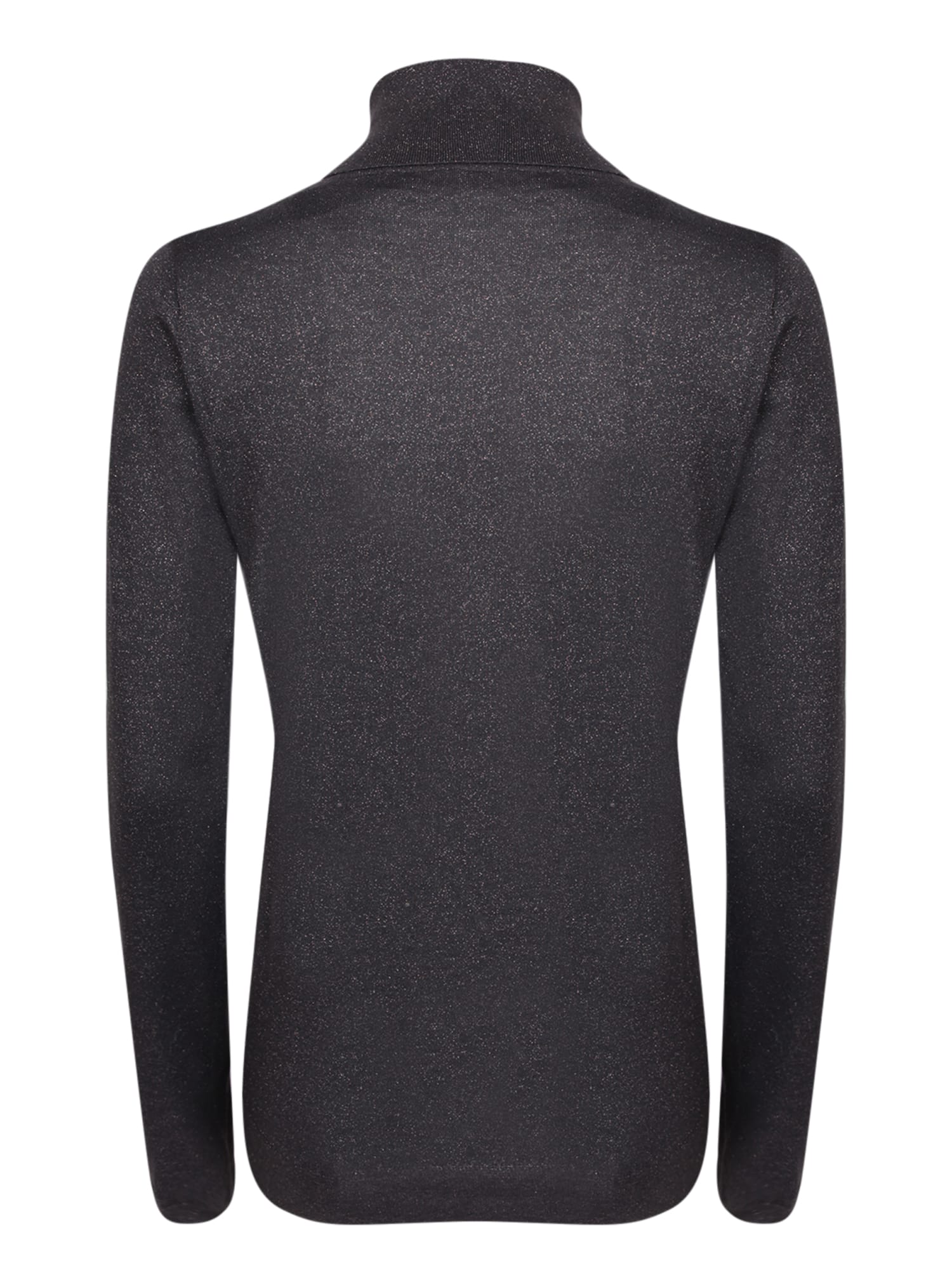 Shop Brunello Cucinelli Dark Grey Turtleneck Sweater