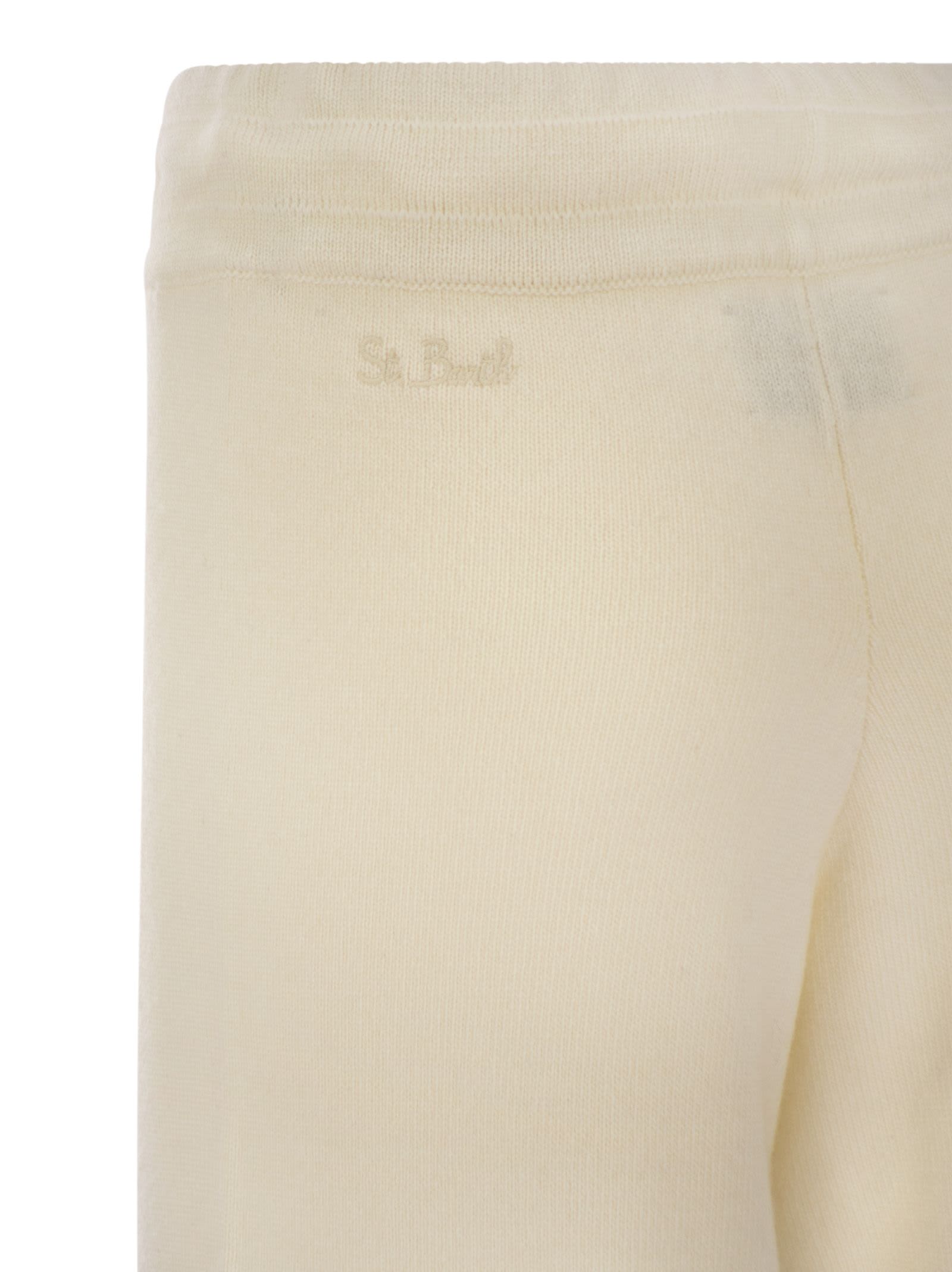 Mc2 Saint Barth Cambon - Wide-leg Trousers In White
