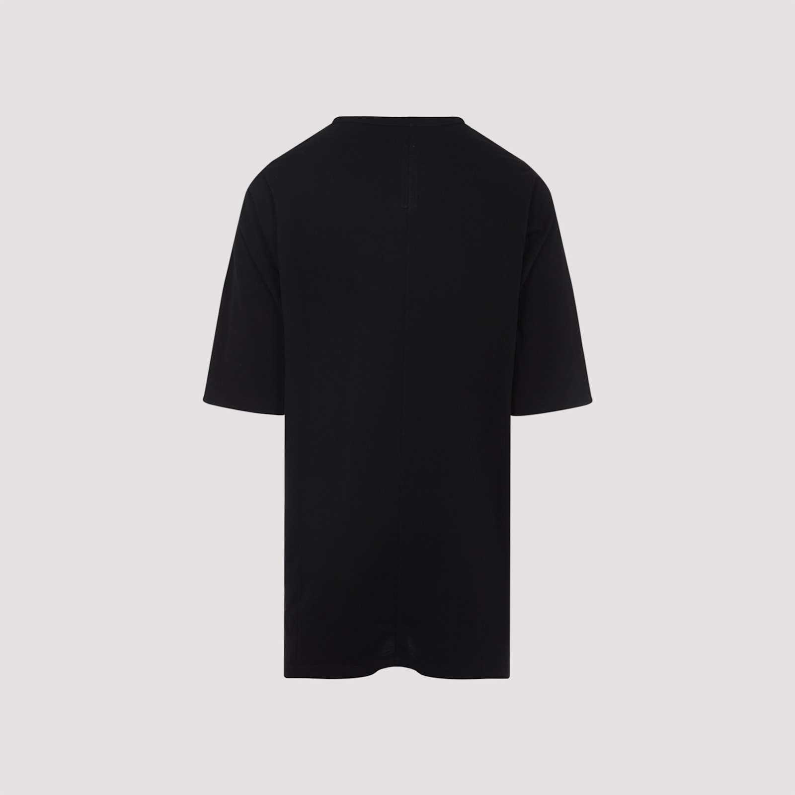 Rick Owens Relaxed Fit Oversized T-shirt With Classic Crew Neckline In Black