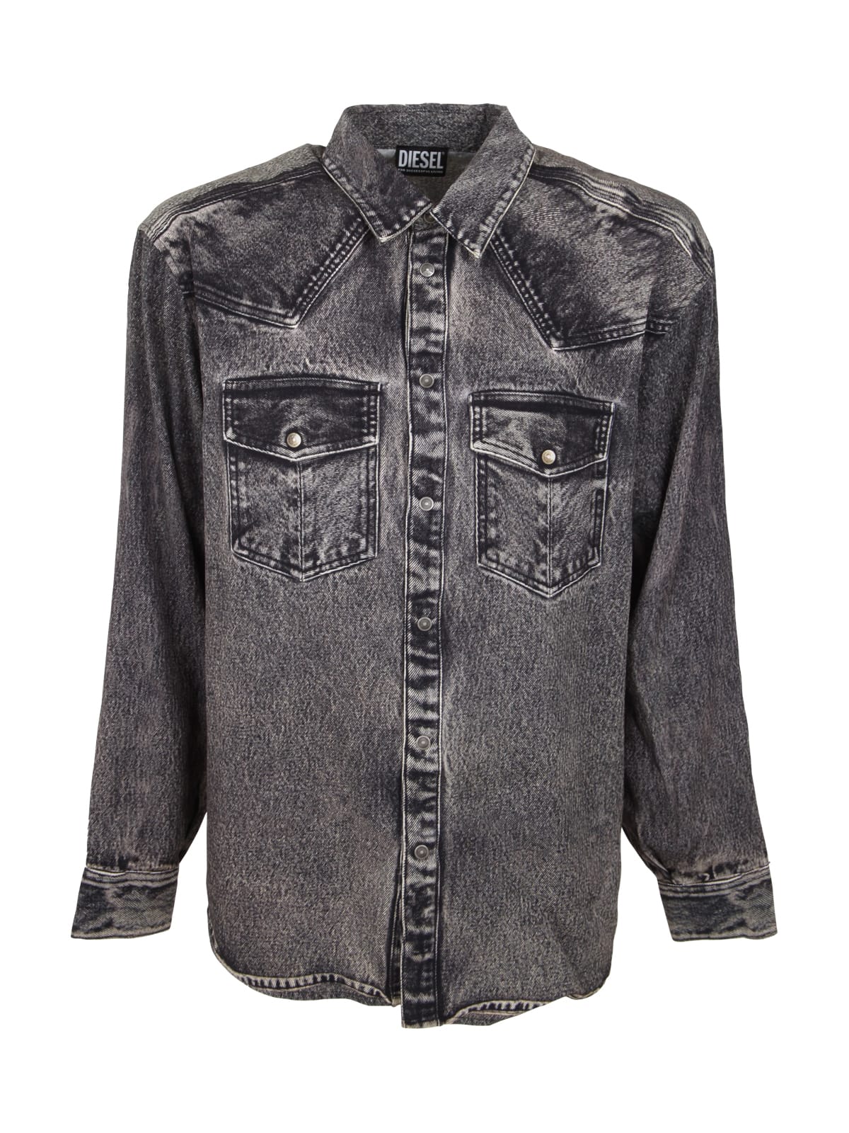 DIESEL GILS DENIM SHIRT WITH TWO POCKETS