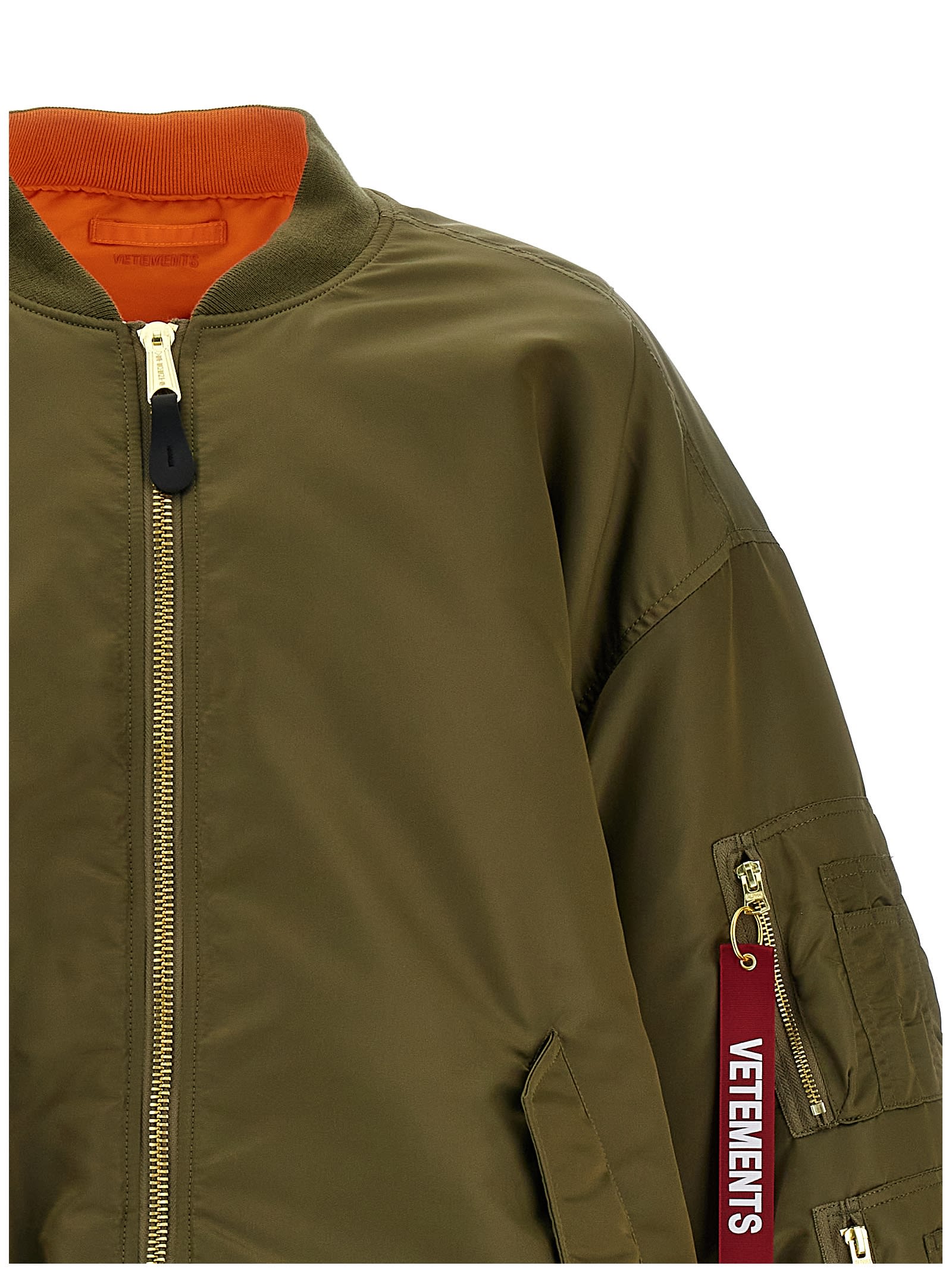 VETEMENTS ALPHA INDUSTRIES EDITION REVERSIBLE BOMBER JACKET