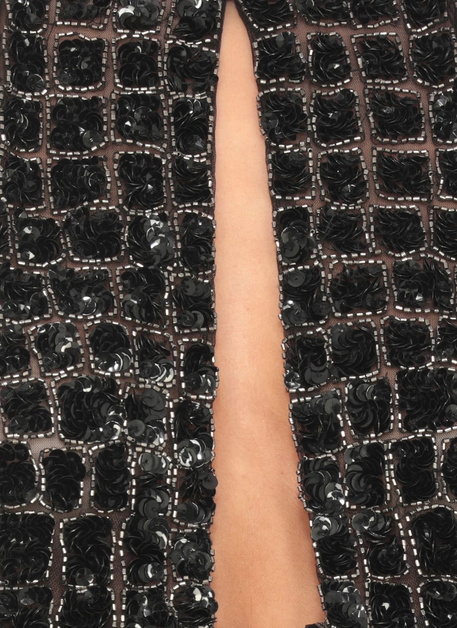 Elisabetta Franchi Jumpsuit With Paillettes In Black