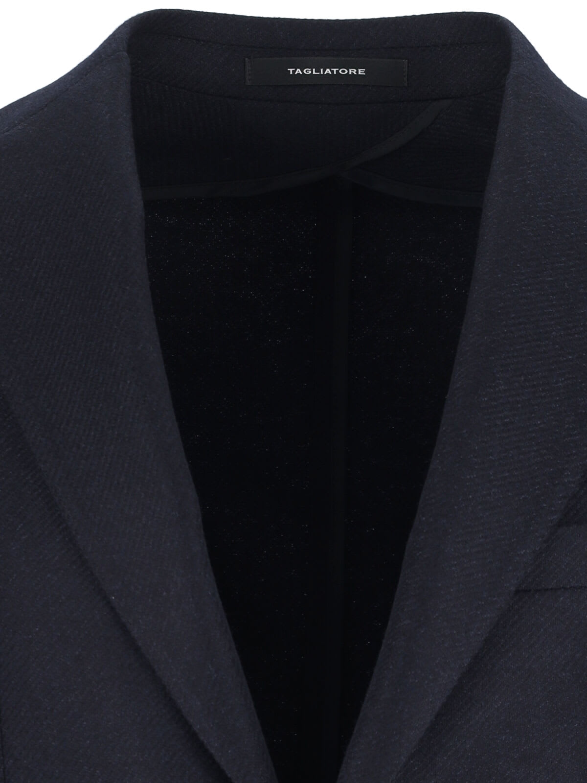 Tagliatore Patch Pocket Notch Lapel Single-breasted Blazer In Blue