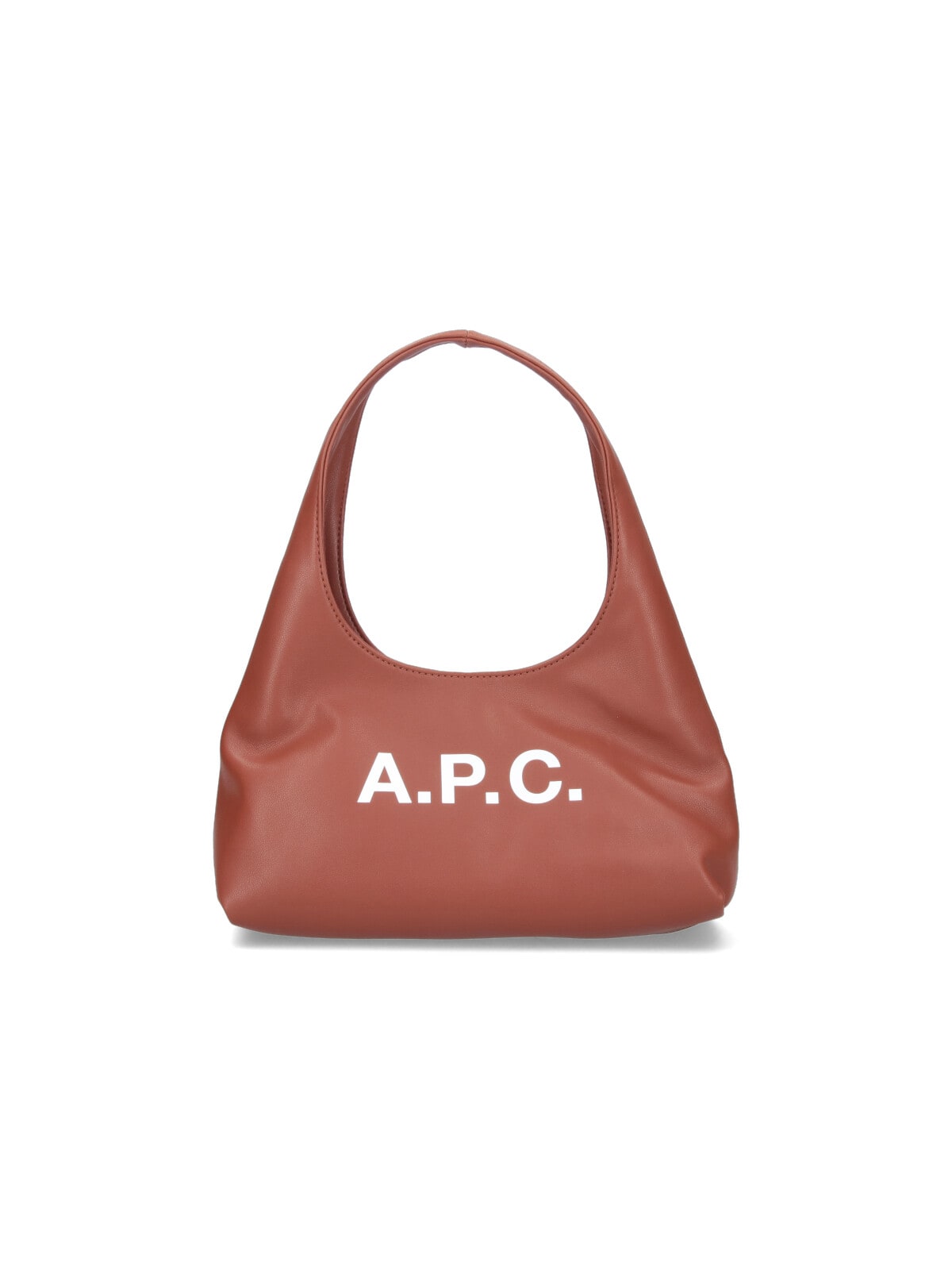 Apc A.p.c. Cognac Brown Shoulder Bag In Brown