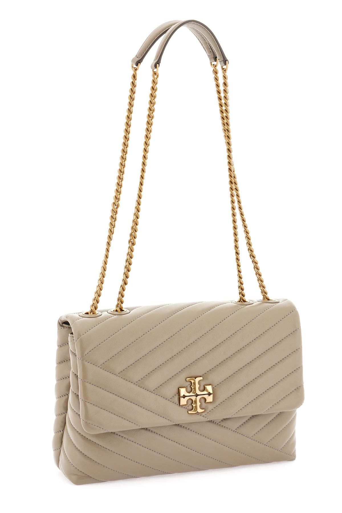 Shop Tory Burch Kira Shoulder Bag In Gray Heron (grey)