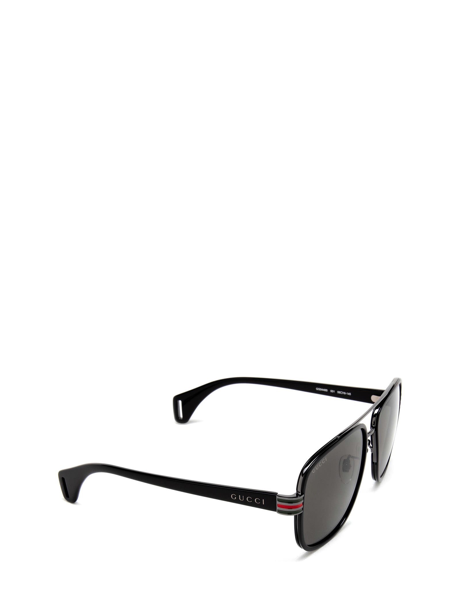 Shop Gucci Gg0448s Black Sunglasses