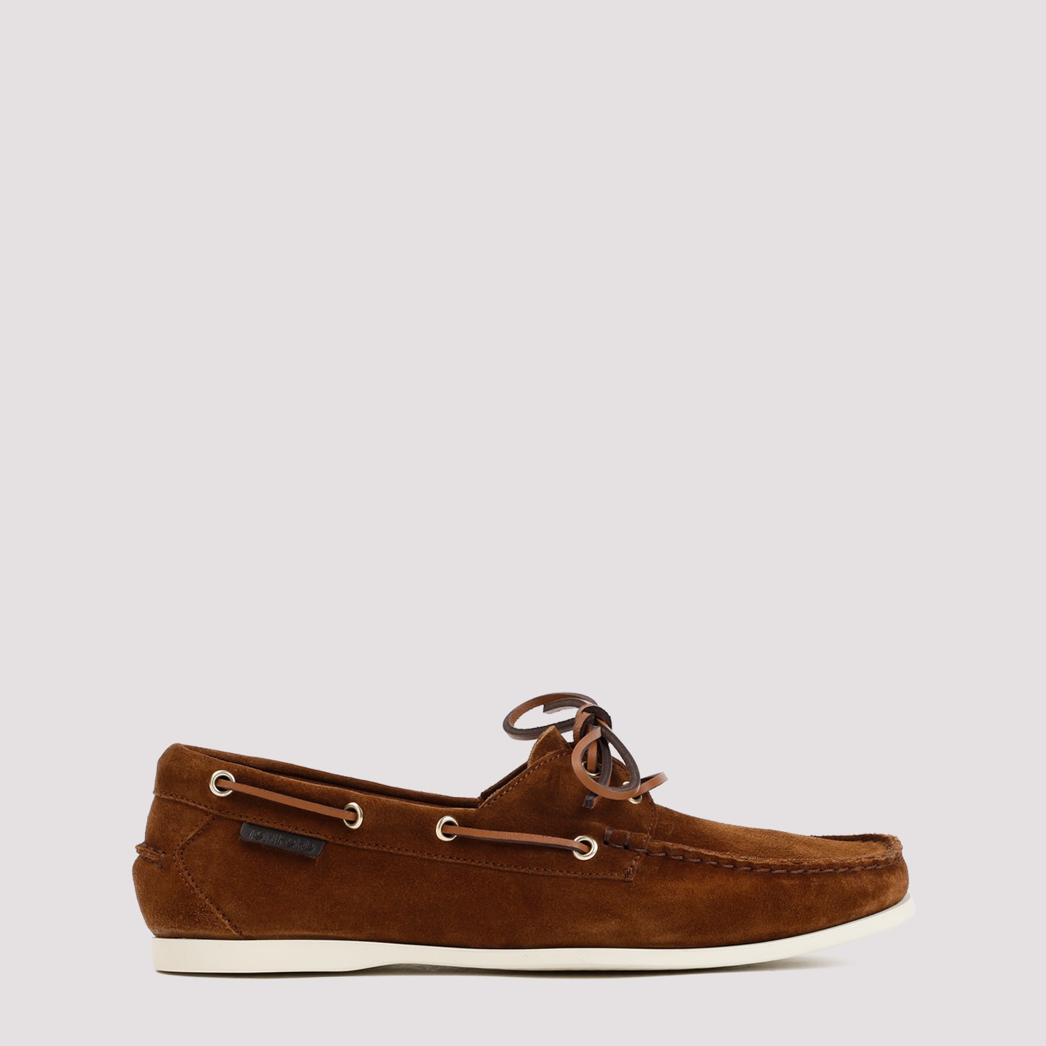 Shop Tom Ford Robin Suede Loafers In Tobacco + Cream