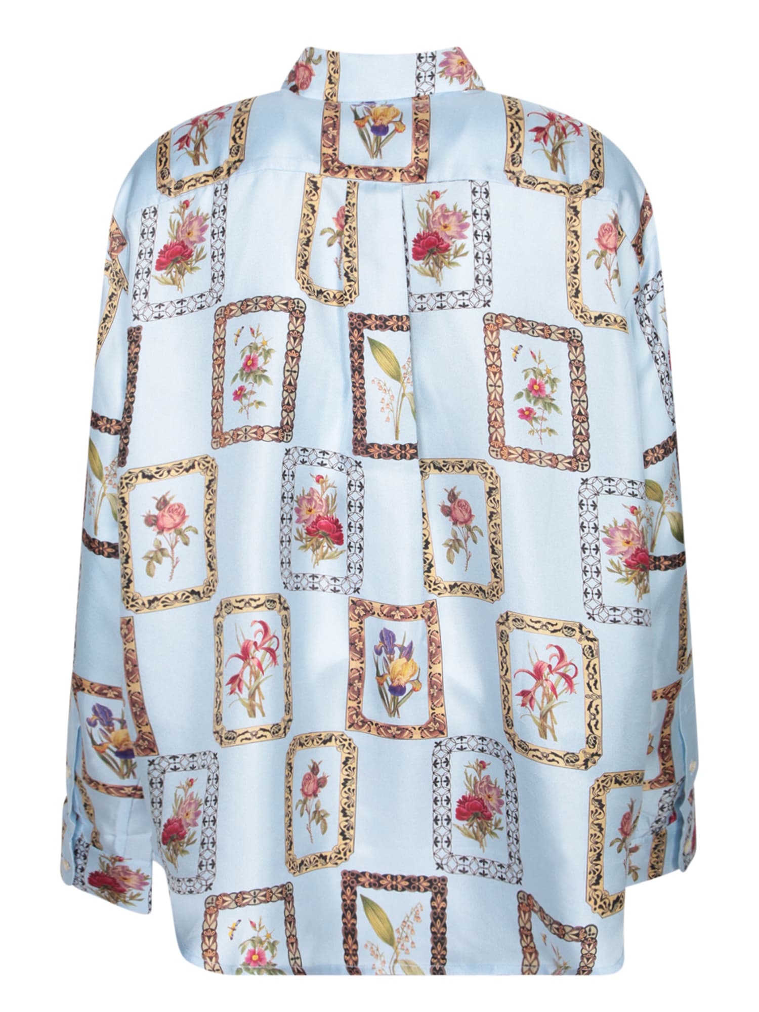 Shop Pierre-louis Mascia Aloegotss Multicolor Blue Shirt