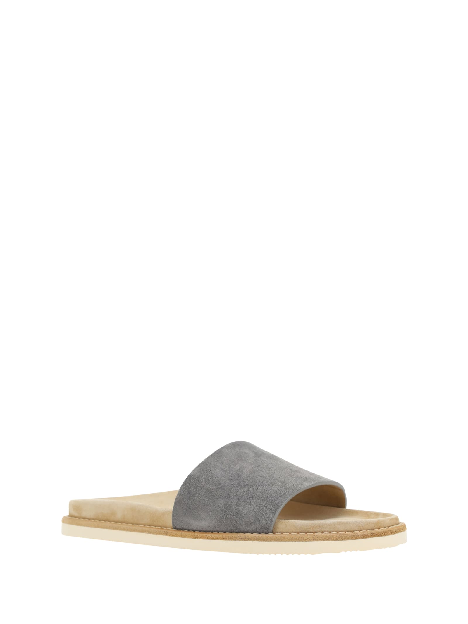 Shop Brunello Cucinelli Sandals In Grey