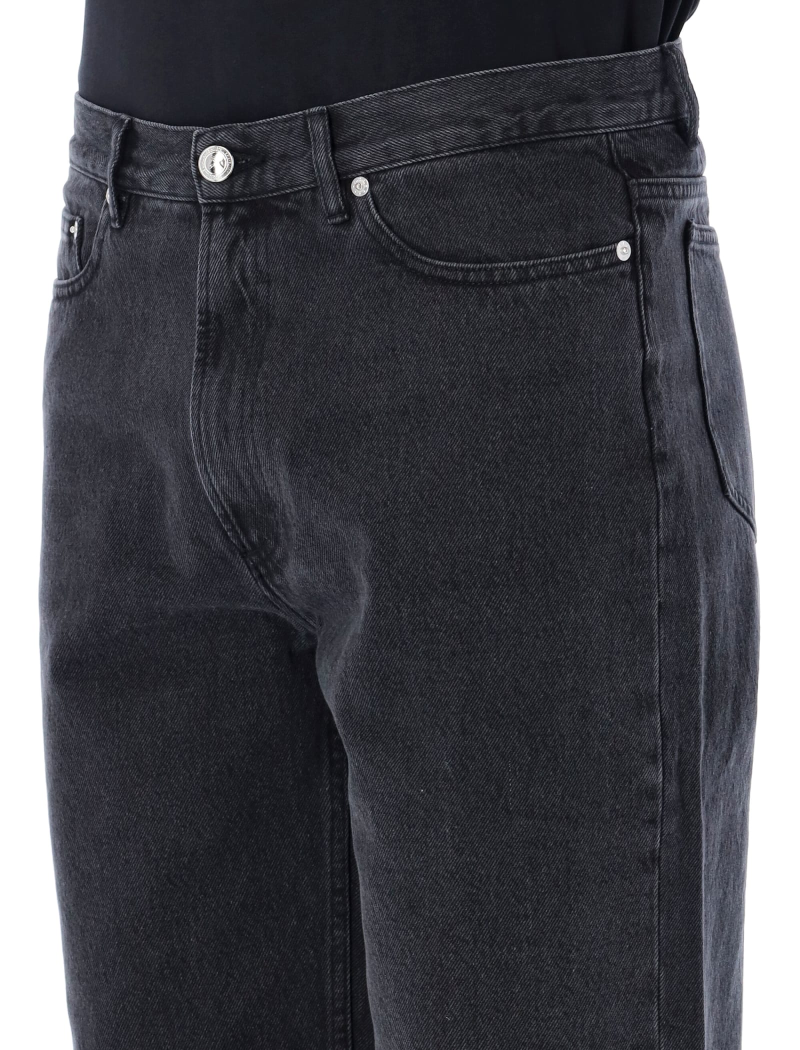 Shop Apc Martin Jeans In Wash Black