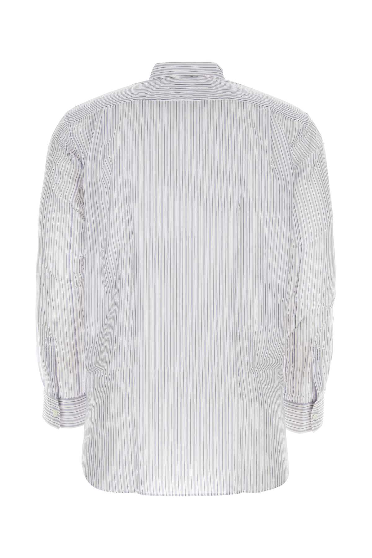 Comme Des Garçons Shirt Embroidered Cupro Shirt In Multicolor