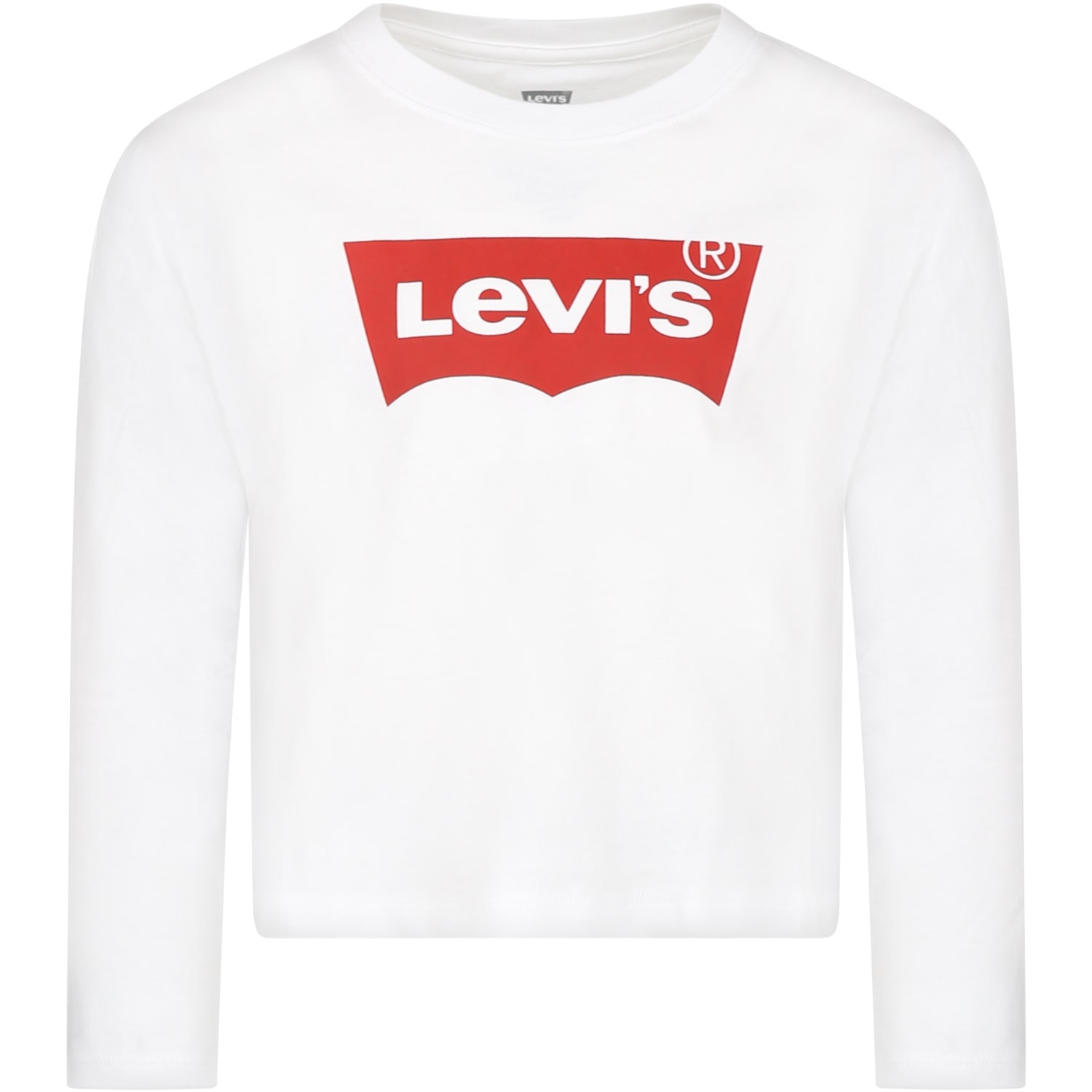 Levi's Kids' White T-shirt For Boy With Logo