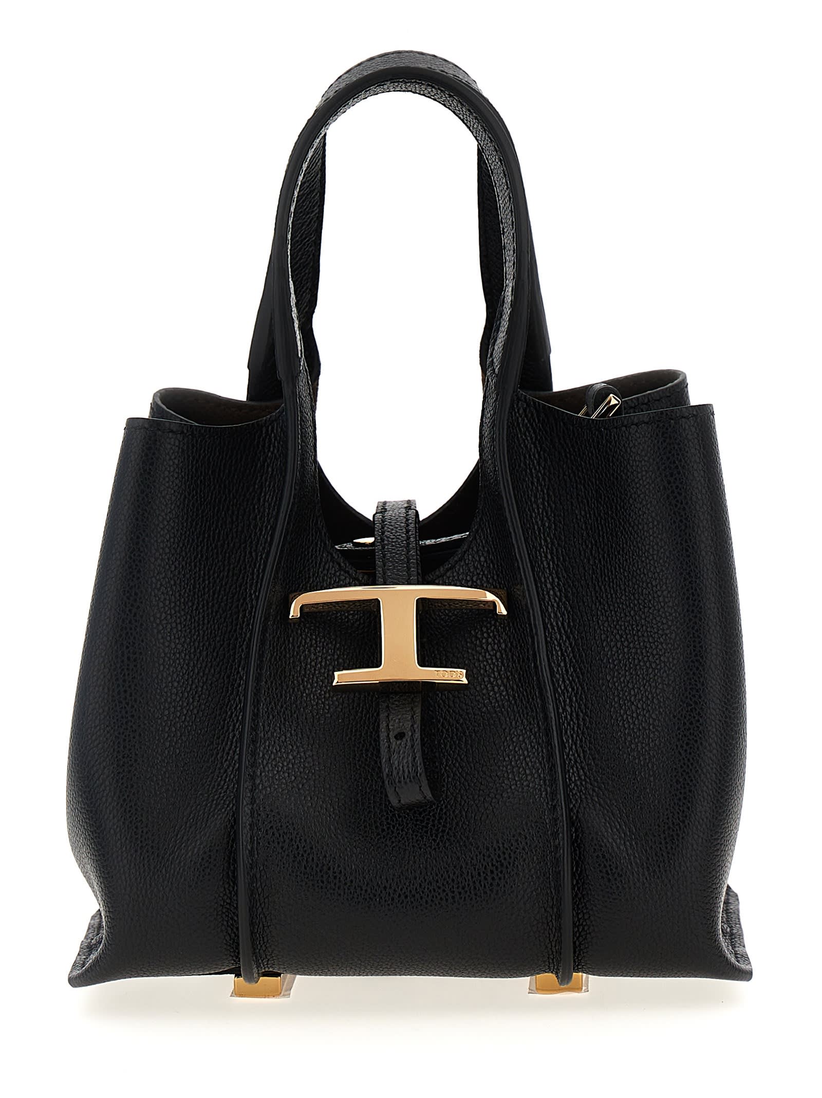 Shop Tod's T Micro Handbag In Black