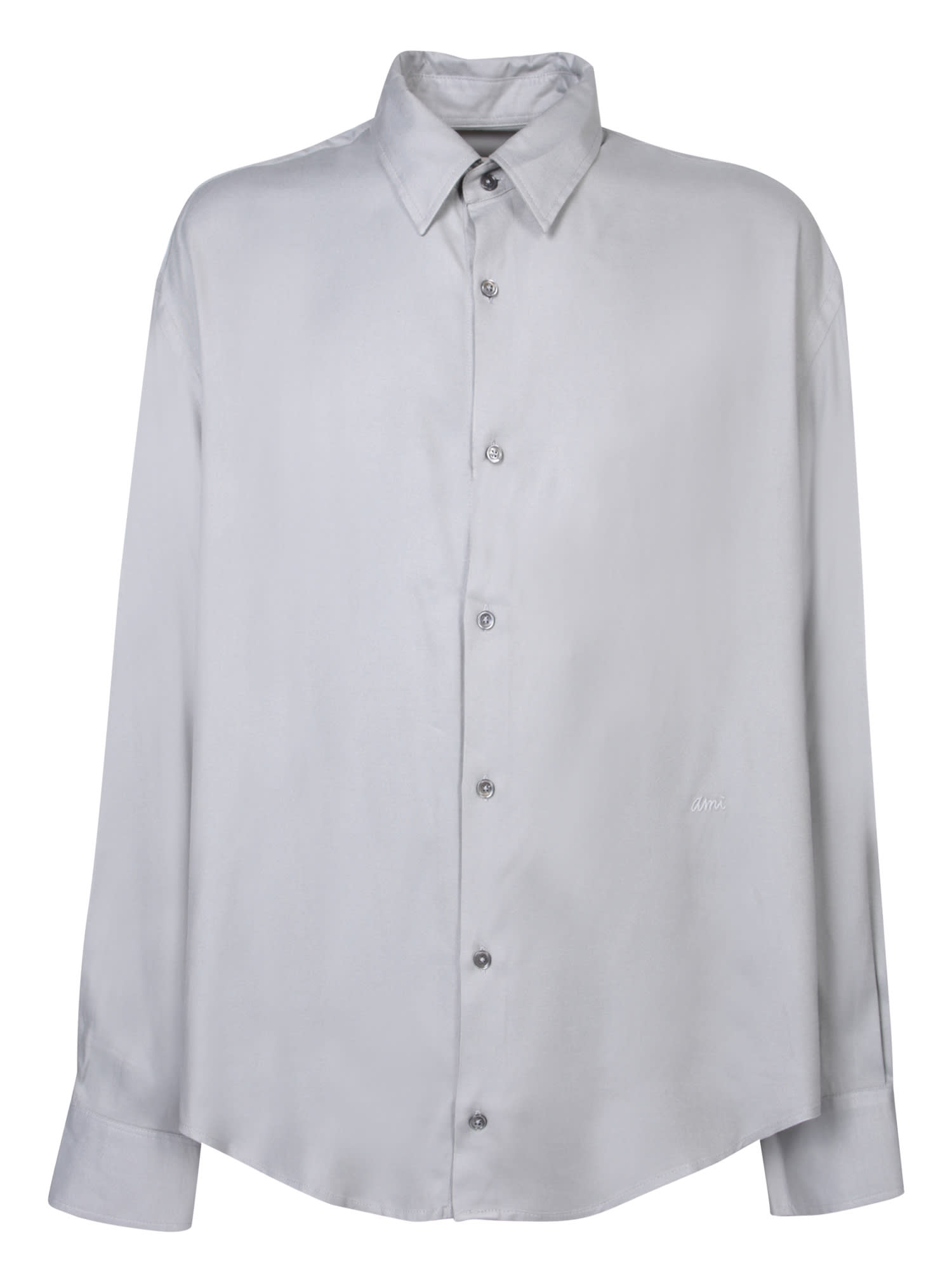 Shop Ami Alexandre Mattiussi Light Blue Boxy Fit Shirt