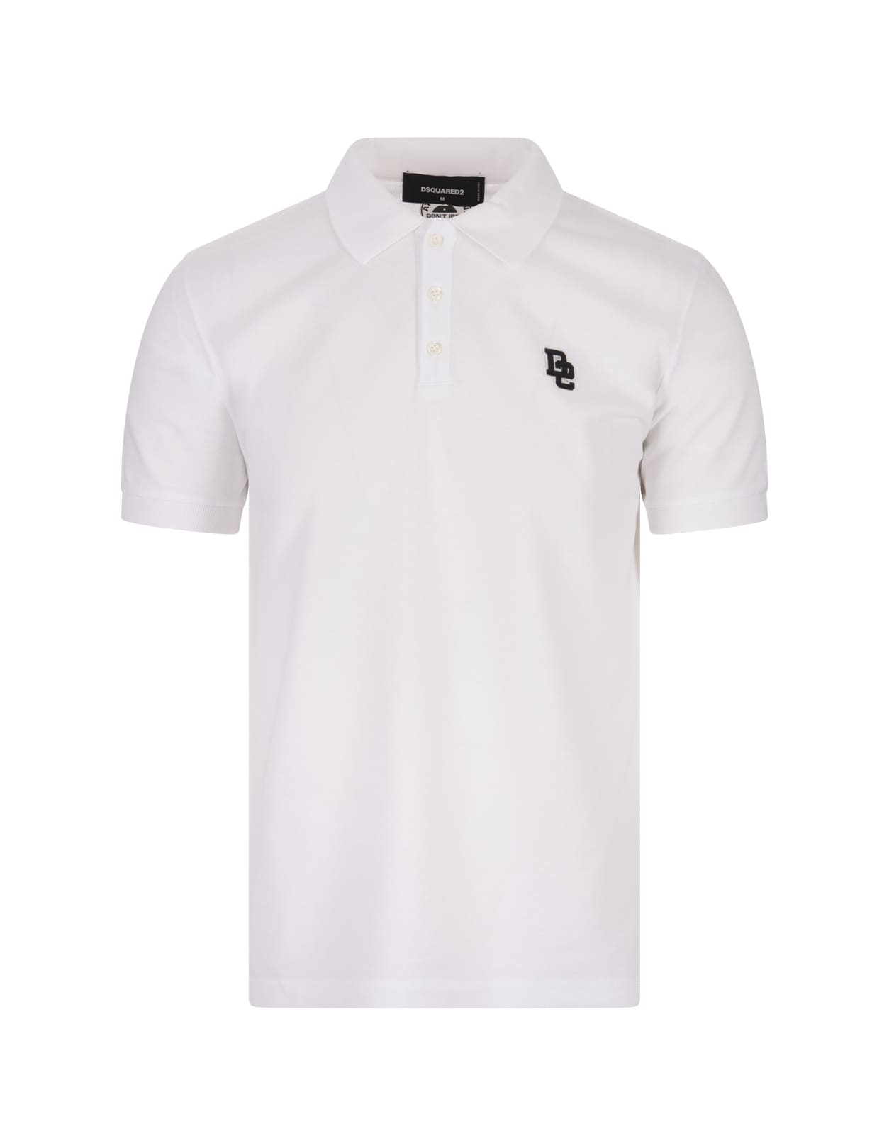 Dsquared2 White Tennis Fit Polo Shirt
