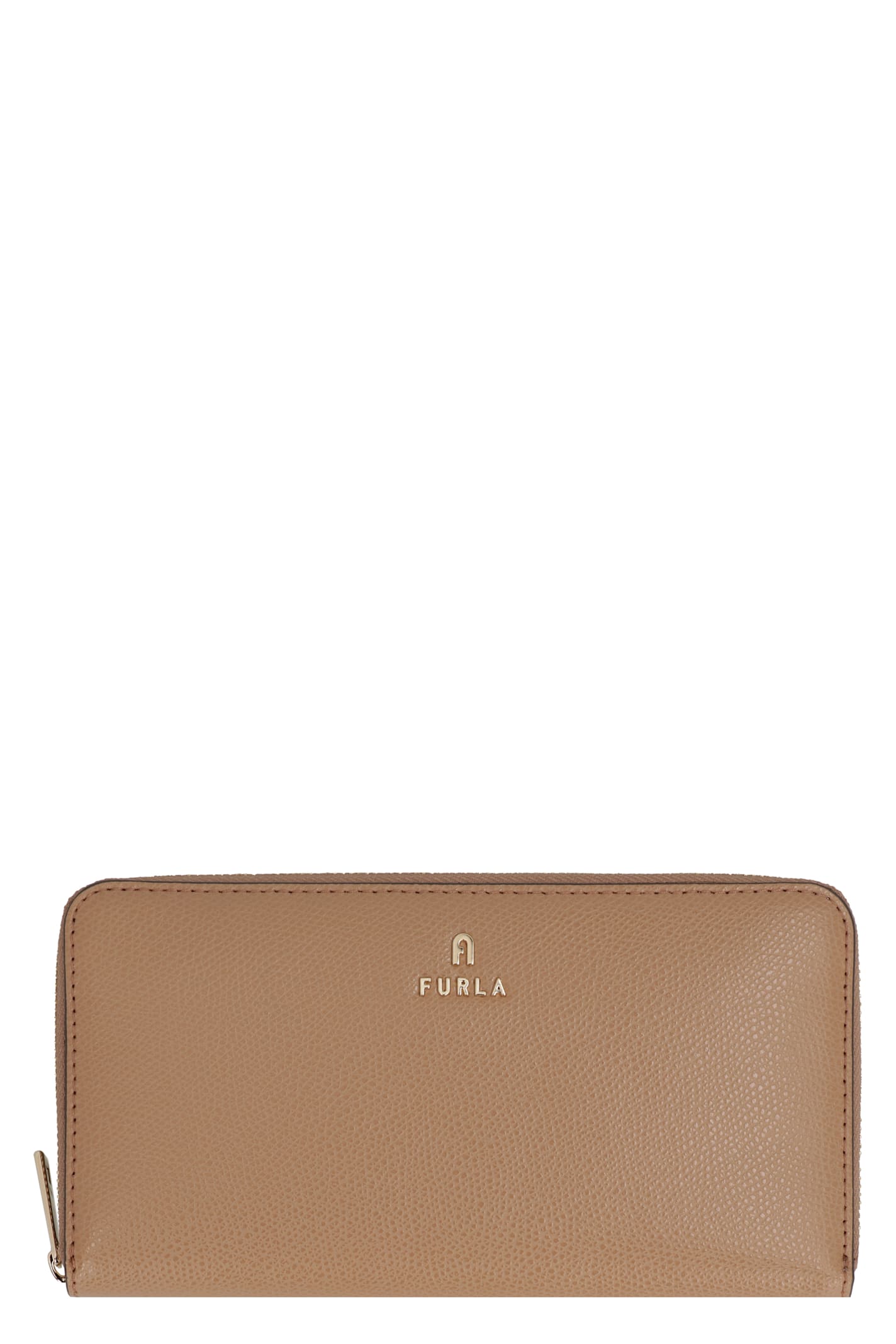 Camelia Leather Zip Around Wallet