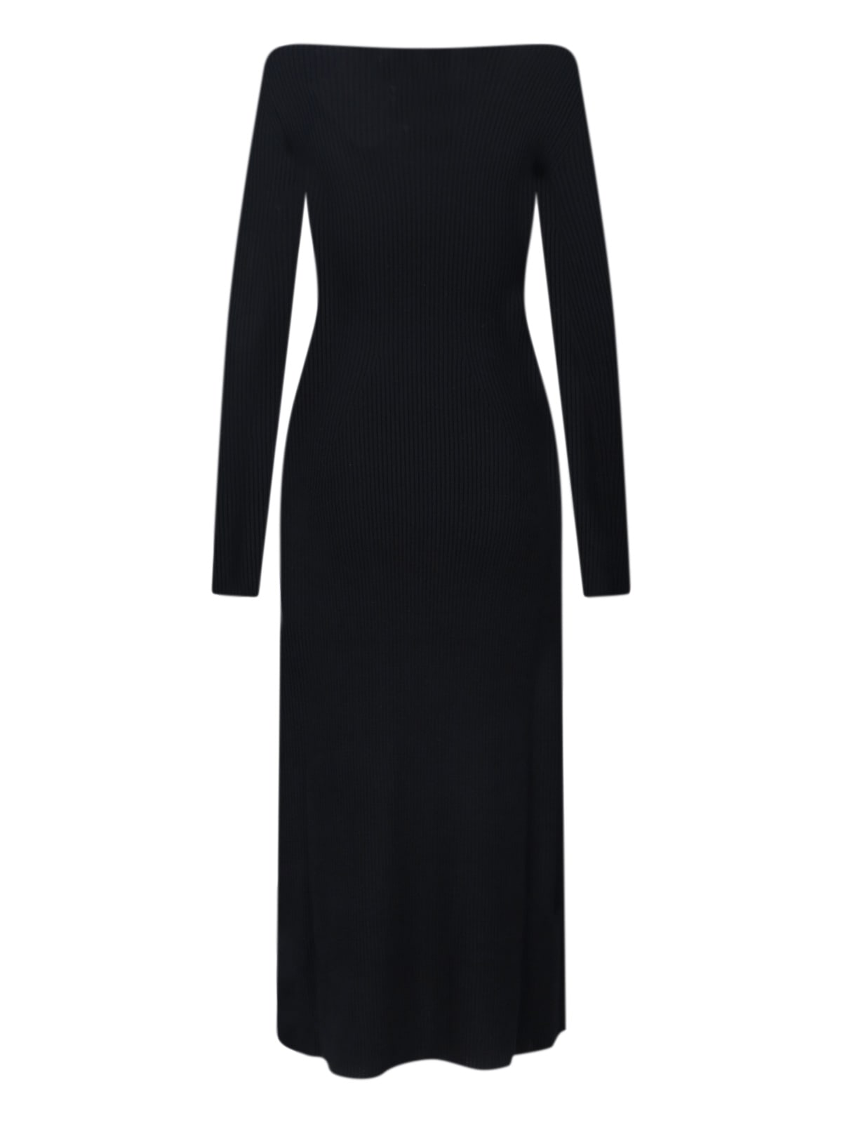 Diesel Knitted Maxi Dress In Black